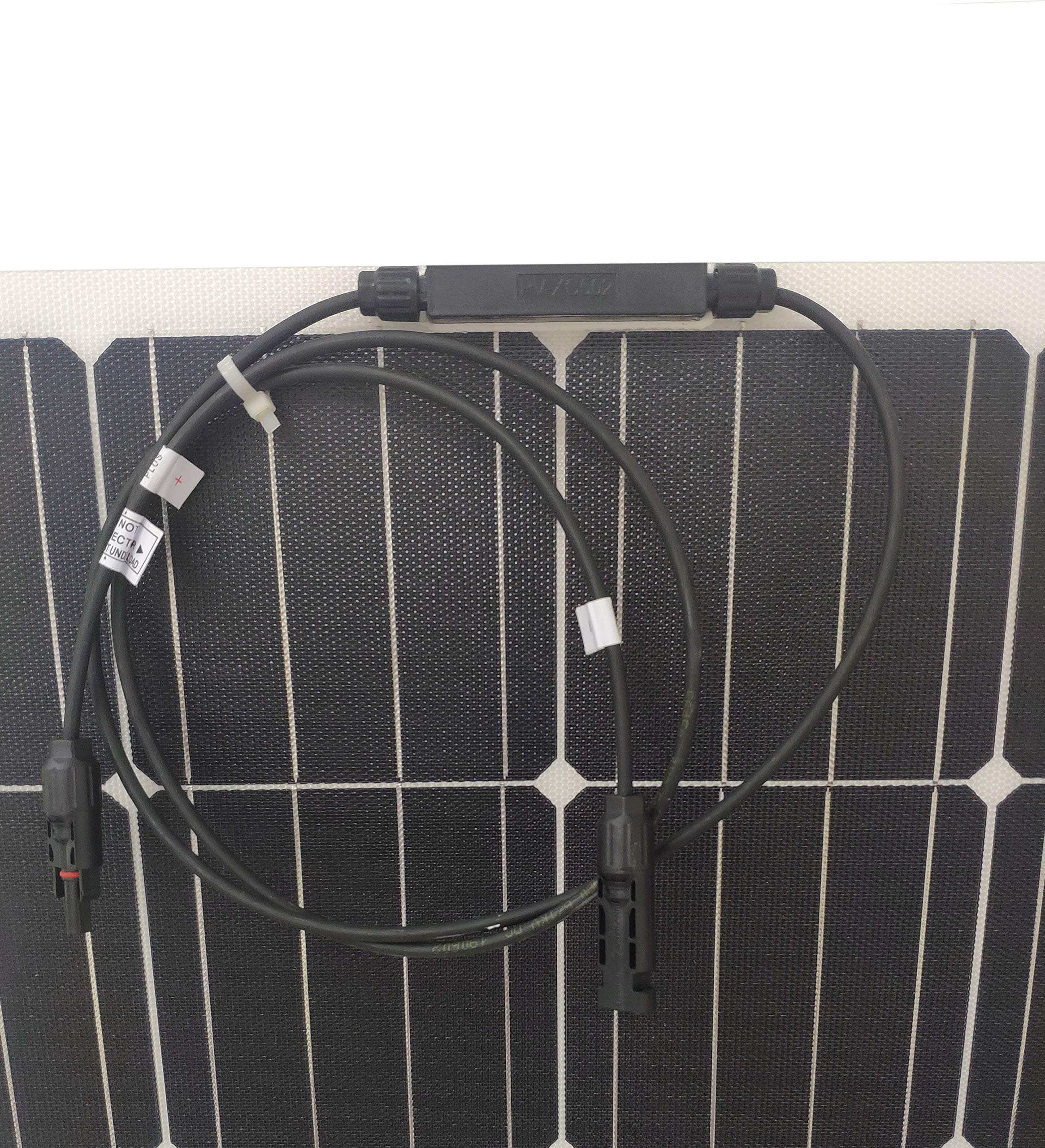 FixtureDisplays® 120W Flexible Solar Panel - 12V Mono Solar Charger for RV, Boat, Camping & Off-Grid Power | Waterproof & Lightweight Portable Solar Panel for Outdoor Adventures