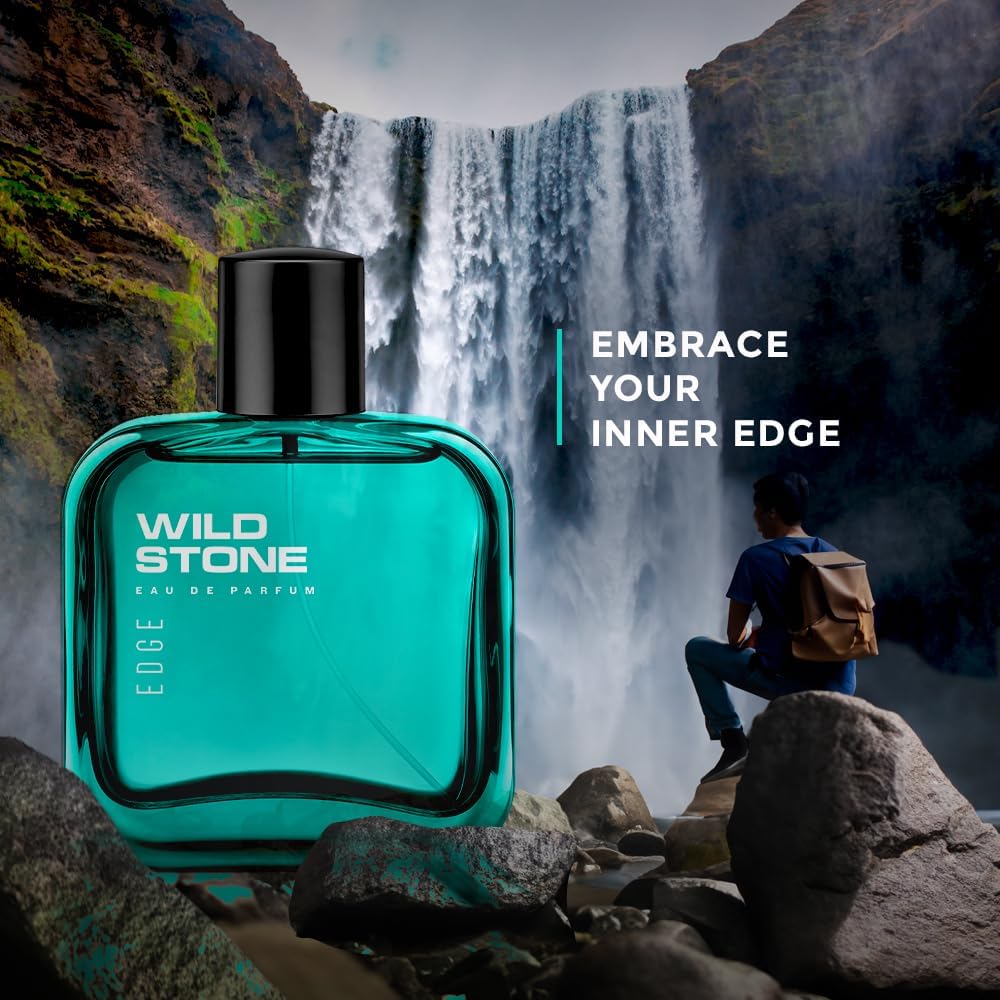 Wild Stone Edge Perfume for Men - Long Lasting Fresh Fragrance, 100ml | Premium Cologne | Gift for Husband, Boyfriend | Perfect for Work, Date Night & Special Occasions