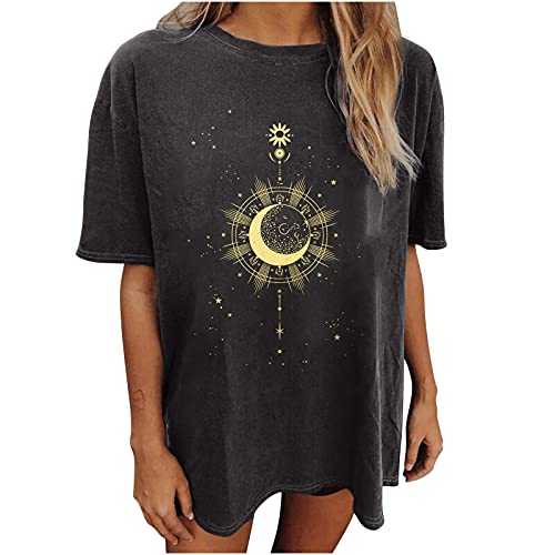 Women's Halloween Skeleton T-Shirt - Grunge Oversized Tee for Party & Cosplay