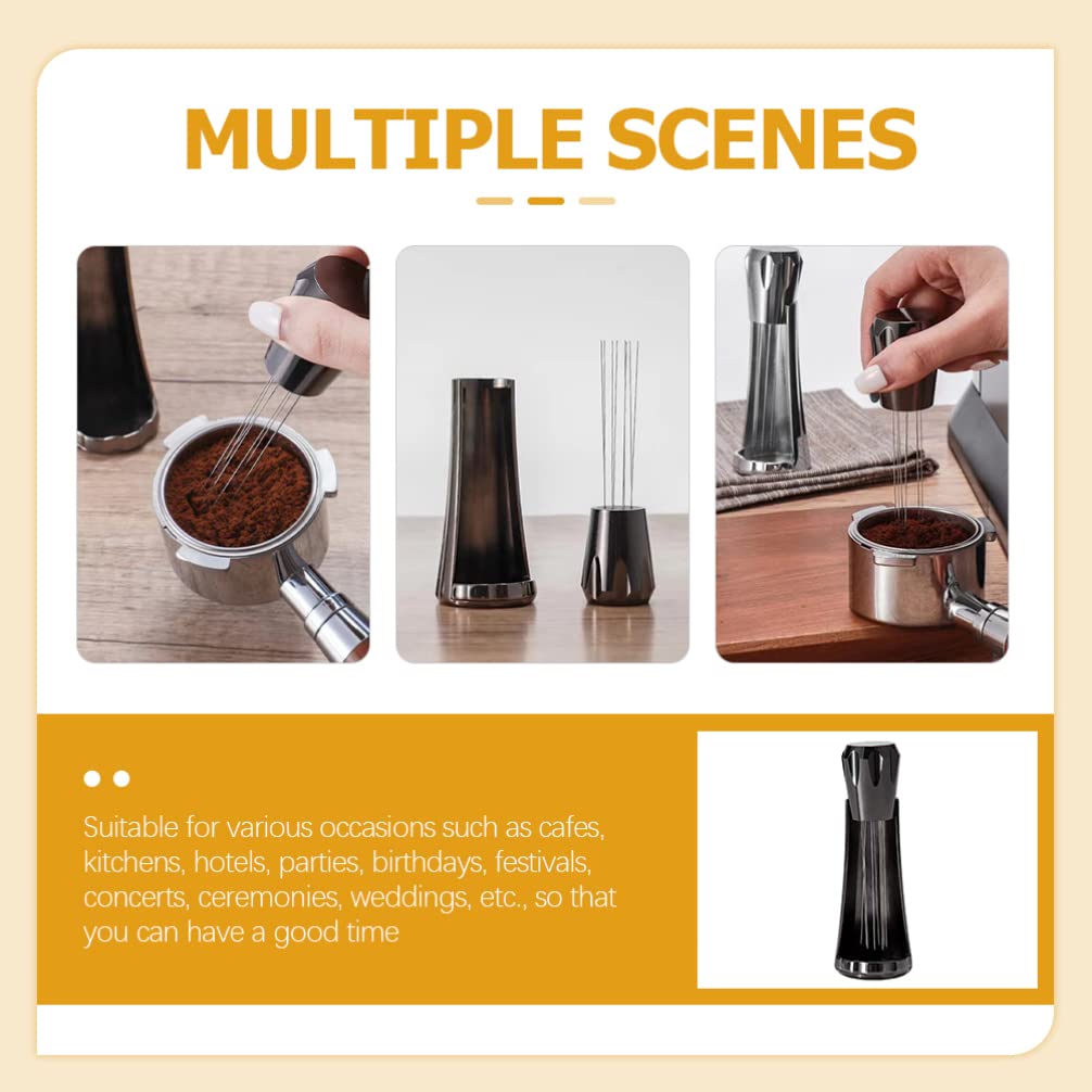iplusmile Espresso Coffee Distributor & Tamper - Aluminum Alloy Needle WDT Tool for Barista, Perfect for Espresso Machine Coffee Preparation & Home Brewing - Ideal for Coffee Shops, Cafes & Home Baristas