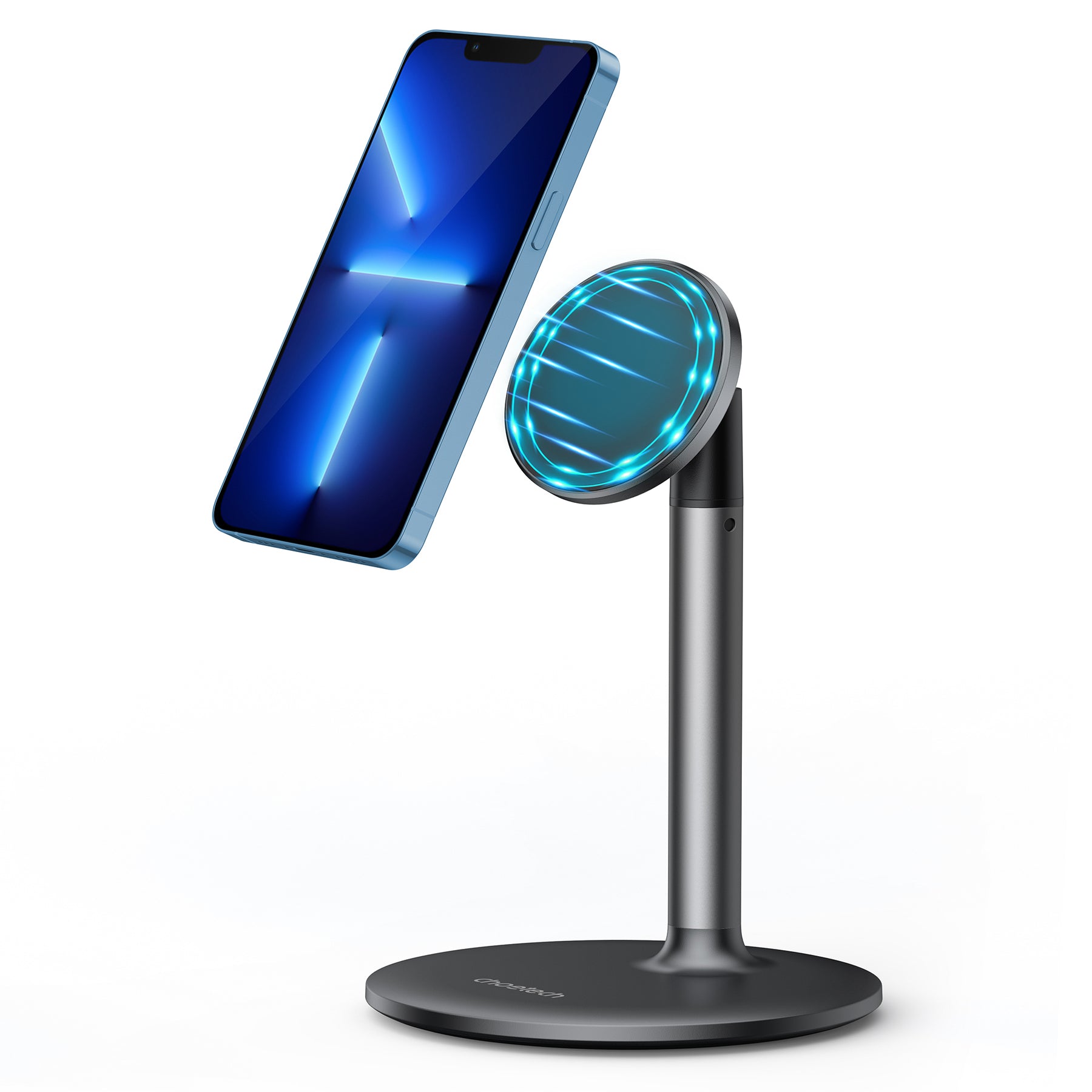 Adjustable Magnetic Phone Stand with 360° Rotation - Universal Car Mount & Desk Holder for iPhone, Samsung, Google Pixel - Perfect for Driving, Watching Videos & Video Calls