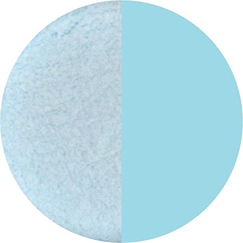8.5 Oz Sky Blue Transparent Powder Frit - 96 COE Glass Fusing Supply for DIY Jewelry, Stained Glass & Art Projects - Perfect for Kiln Work, Mosaics & Home Decor Crafts