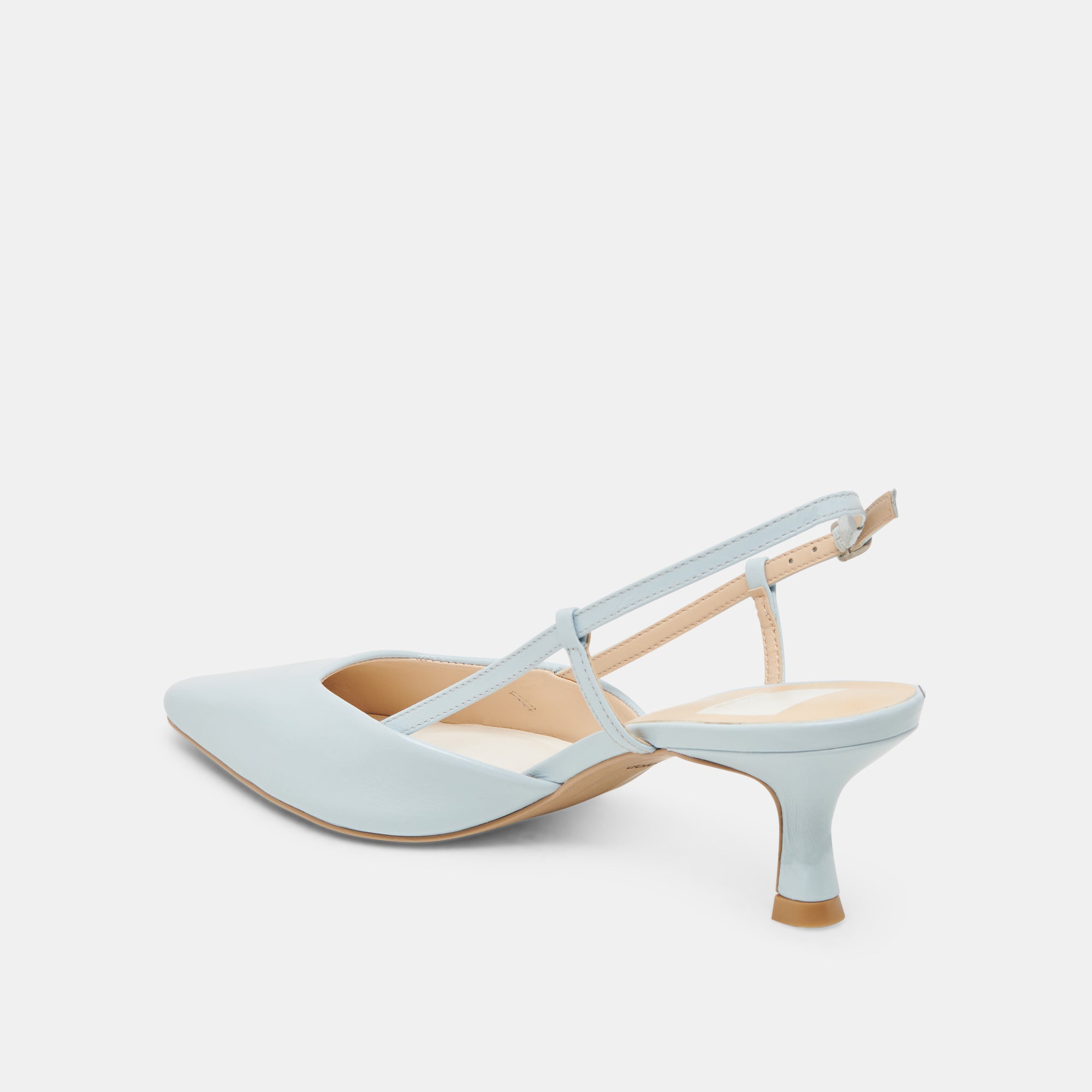ODELA Women's High Heels - Ice Blue Genuine Leather Pumps for Party, Wedding & Evening Events