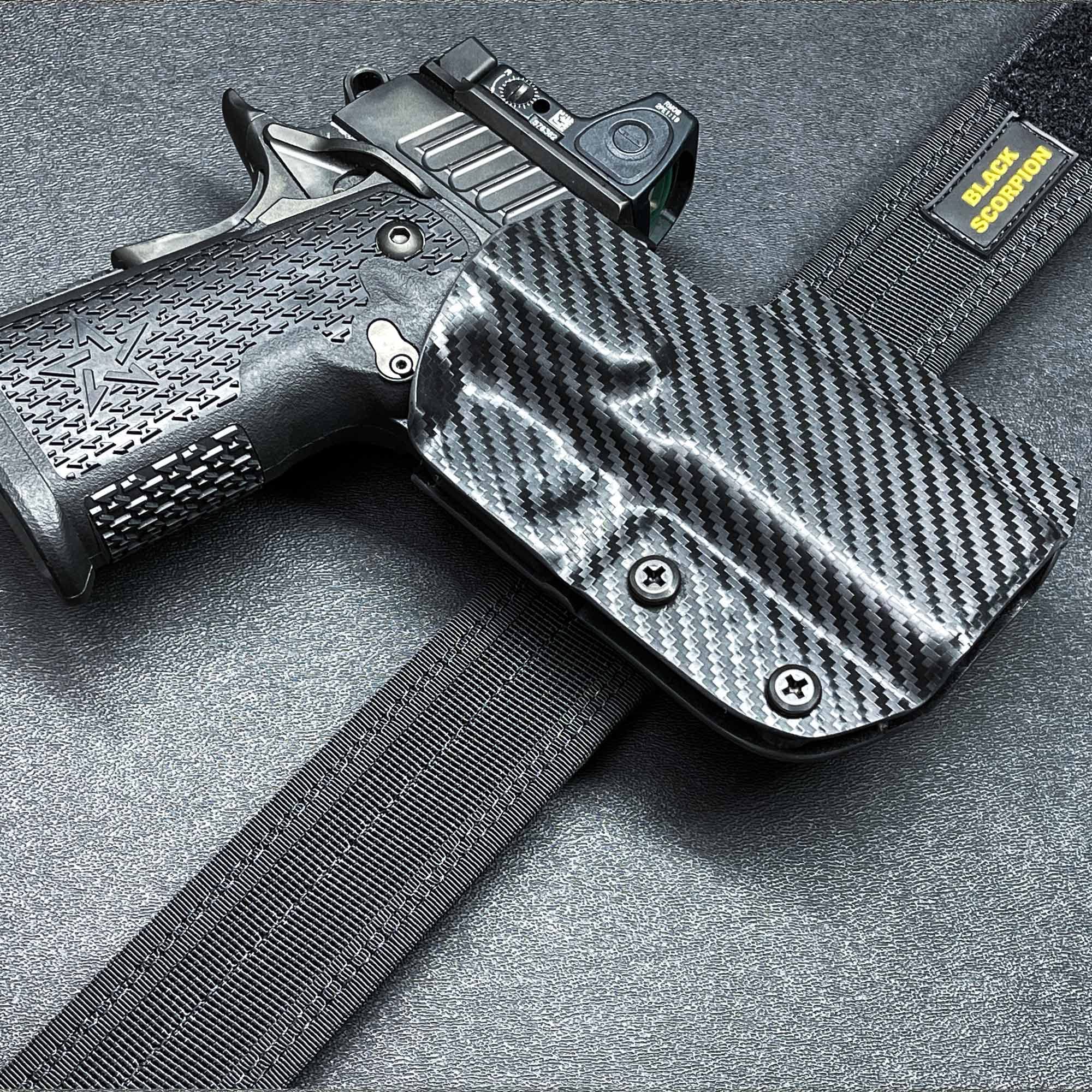 Black Scorpion Gear Pro IDPA Competition Holster for Stoeger STR-9C - Perfect for Tactical Shooting & Range Training