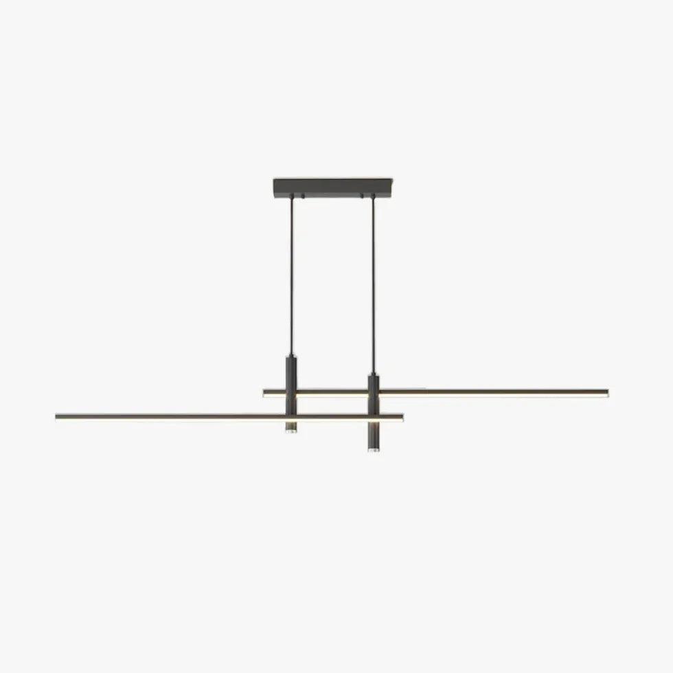Modern Symmetrical LED Light Bars - Adjustable Dining Room Pendant Lighting Fixture for Kitchen Island, Breakfast Nook & Contemporary Home Decor