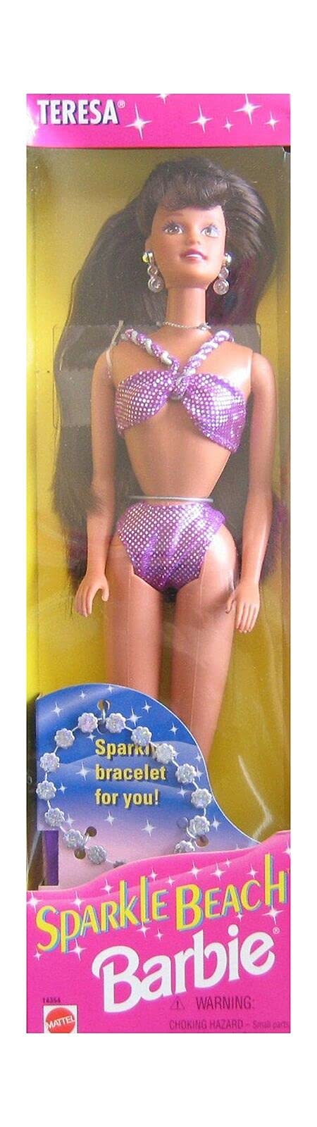 Barbie Sparkle Beach Teresa Brunette Doll for Kids Play
