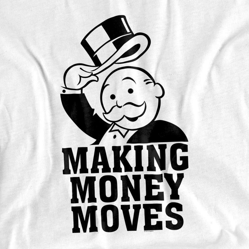 Monopoly Money Moves Unisex T-Shirt for Men & Women - Fun Board Game Inspired Casual Wear for Parties & Gamer Fashion