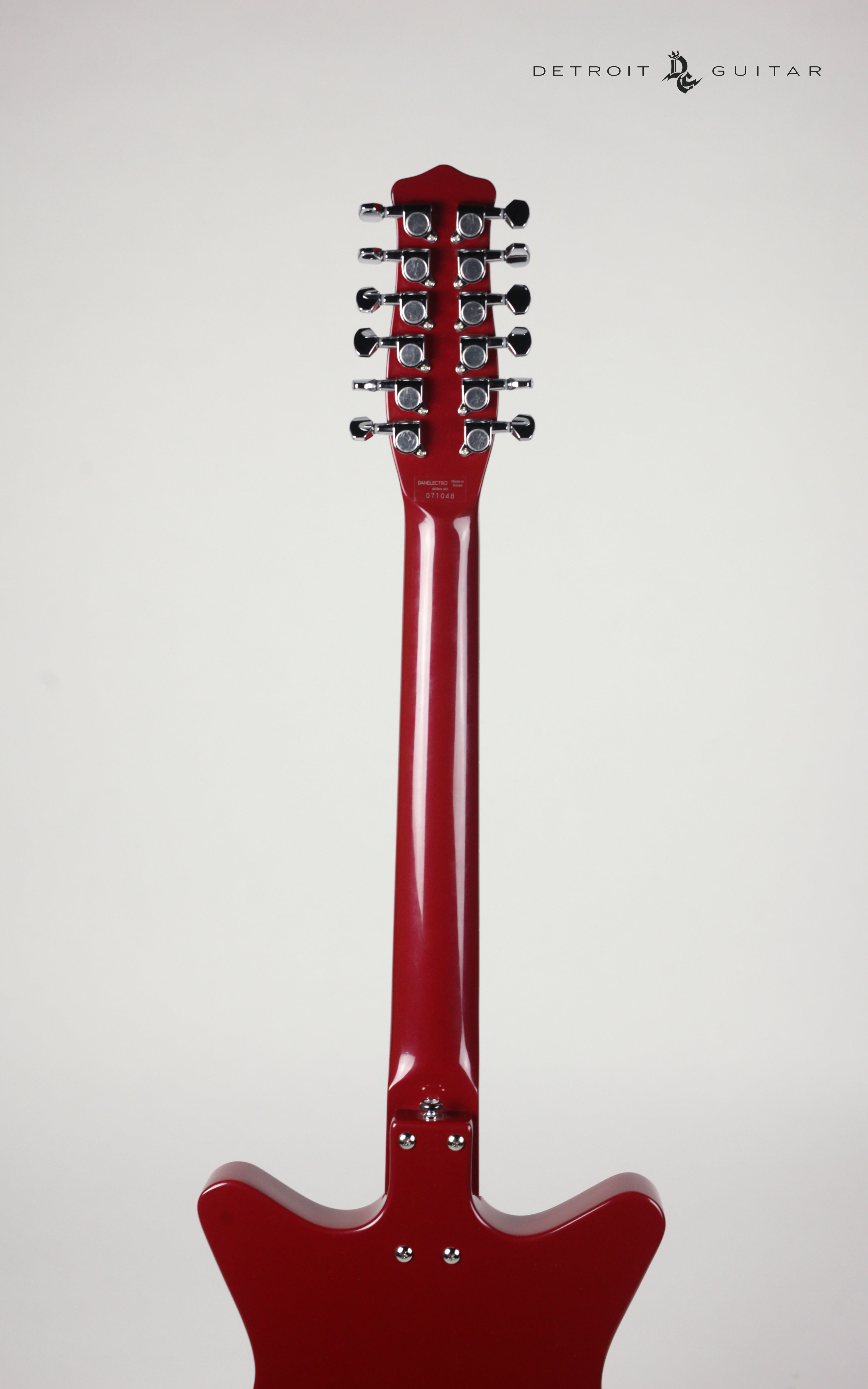 Danelectro 59X 12-String Electric Guitar in Blood Red Finish - Perfect for Rock, Blues & Vintage Music Performances