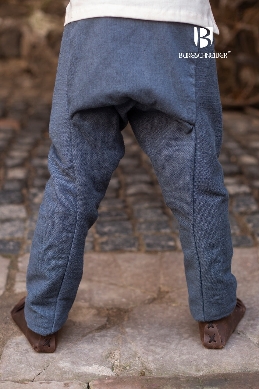 Viking Style Thorsberg Pants for Kids - Ragnarsson Grey | Medieval Reenactment & LARP Costume