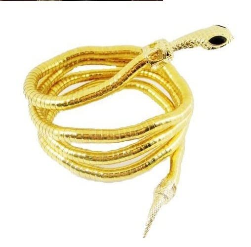 QUICKSWAP The Mortal Instruments City Of Bones Isabelle Serpent Snake Bangle Bracelet - Gold, Silver, Rose Gold | Gothic Jewelry for Cosplay, Halloween & Fantasy Fashion