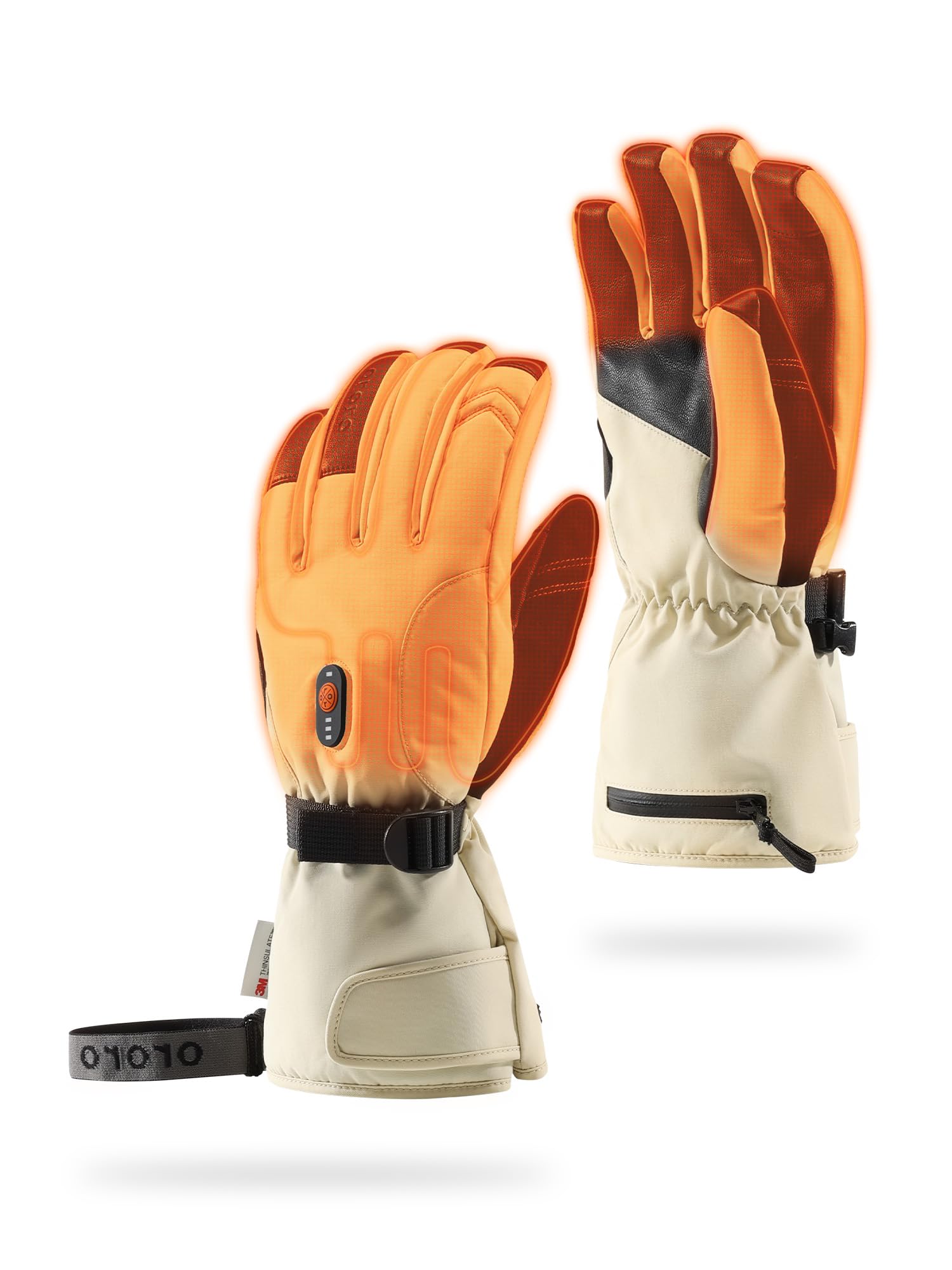 ORORO Rechargeable Heated Gloves for Men & Women - Electric Warming Gloves for Hiking, Skiing, Motorcycle Riding - Perfect for Cold Weather Outdoor Activities