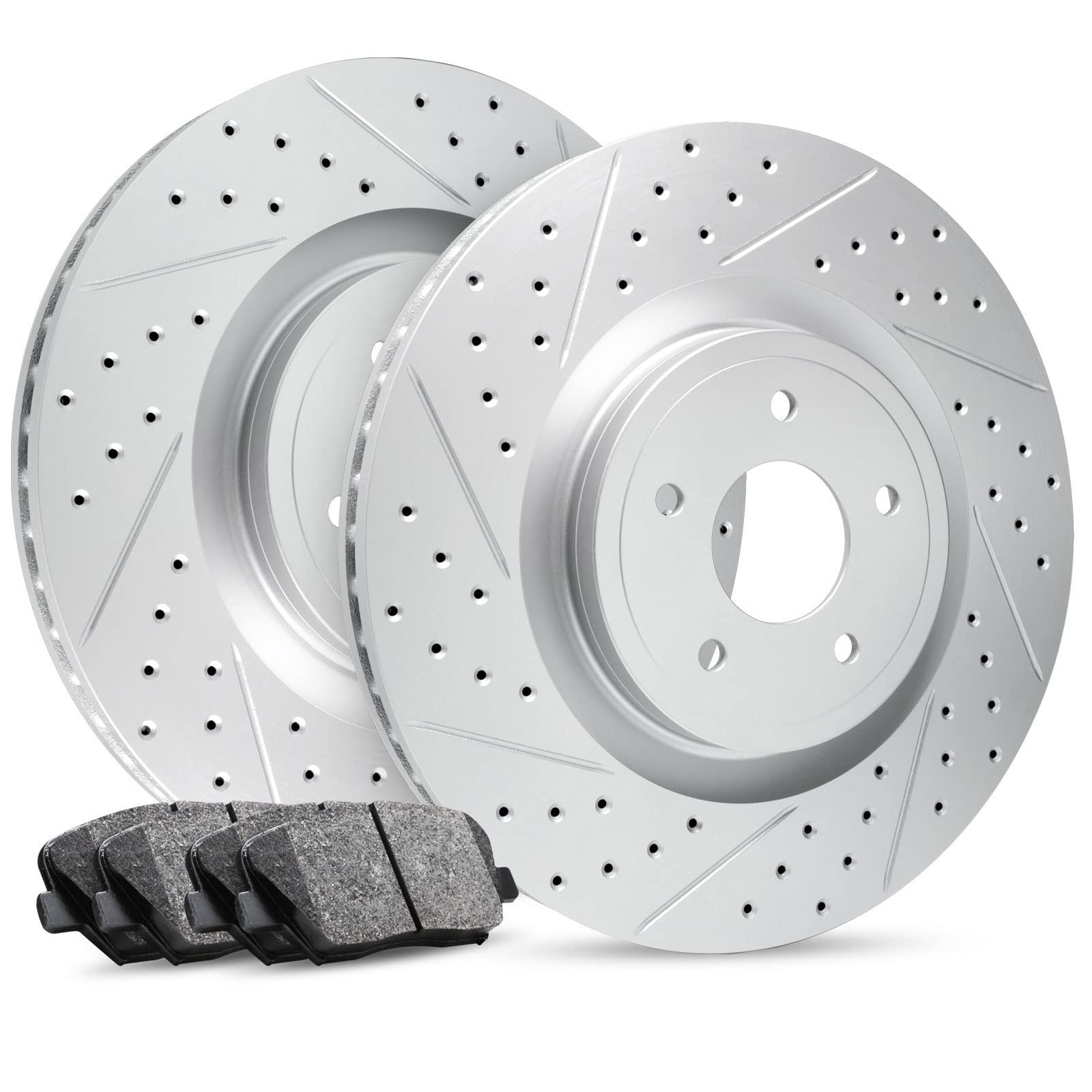 R1 Concepts Premium Ceramic Front Brake Pads and Rotors Kit - Compatible with 1997-2004 Porsche Boxster | High-Performance Braking System for Sports Cars | Perfect for Daily Driving, Track Days & Performance Upgrades