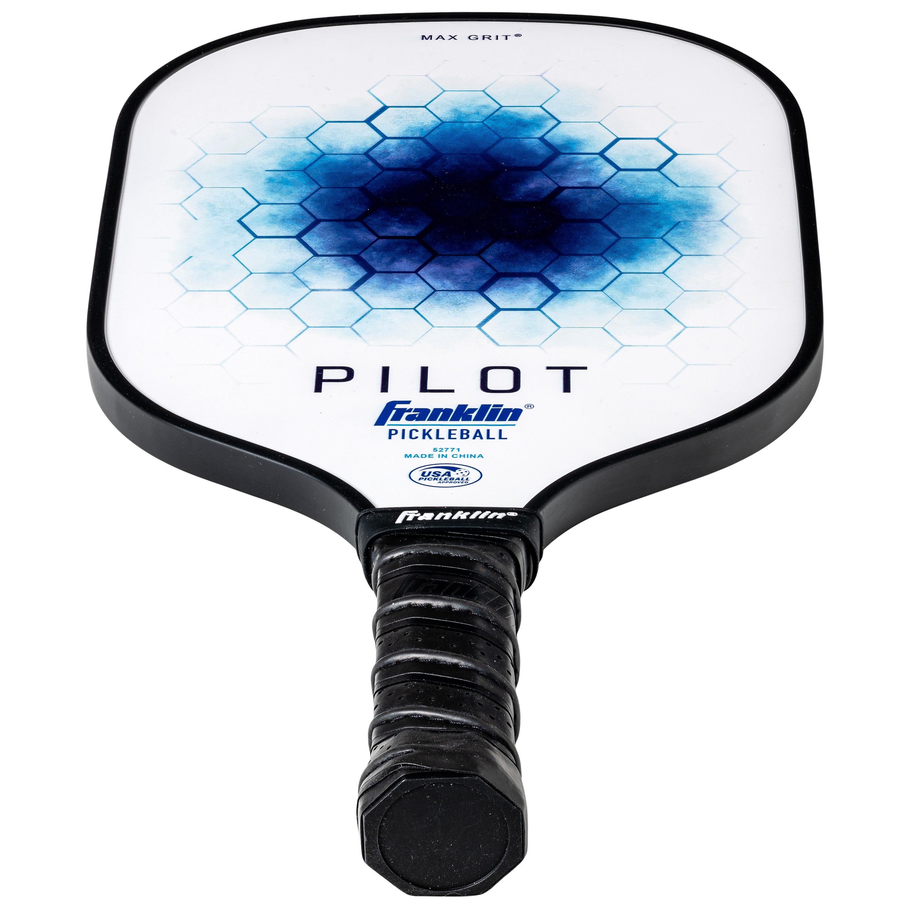 Franklin Pilot Pickleball Paddle - Premium Carbon Fiber Surface with Cushion Grip | Perfect for Indoor & Outdoor Court Play, Tournaments & Recreational Games