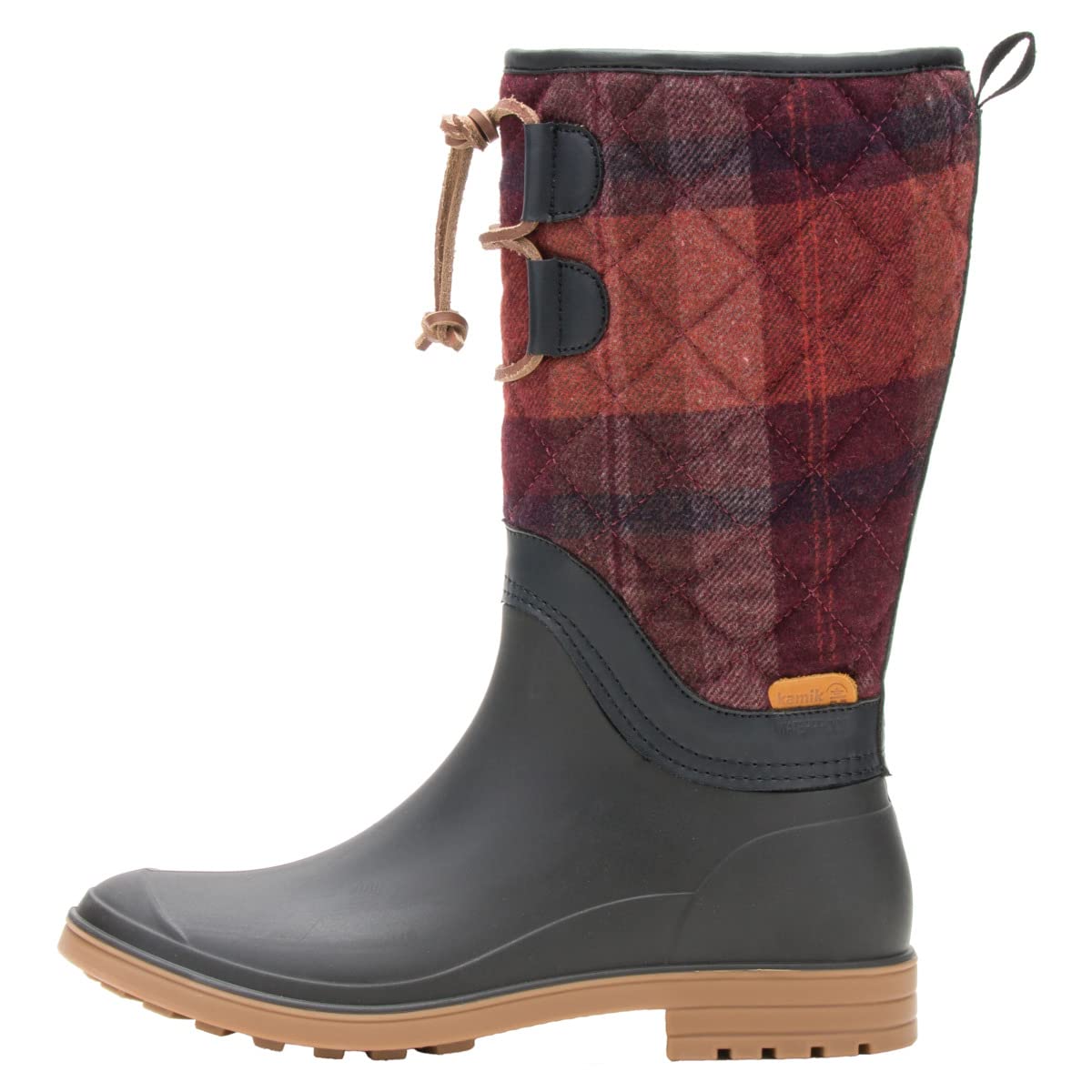 Kamik Women's Abigail Waterproof Rain Boots - Comfortable & Stylish Ankle Boots for Wet Weather, Gardening, and Outdoor Activities