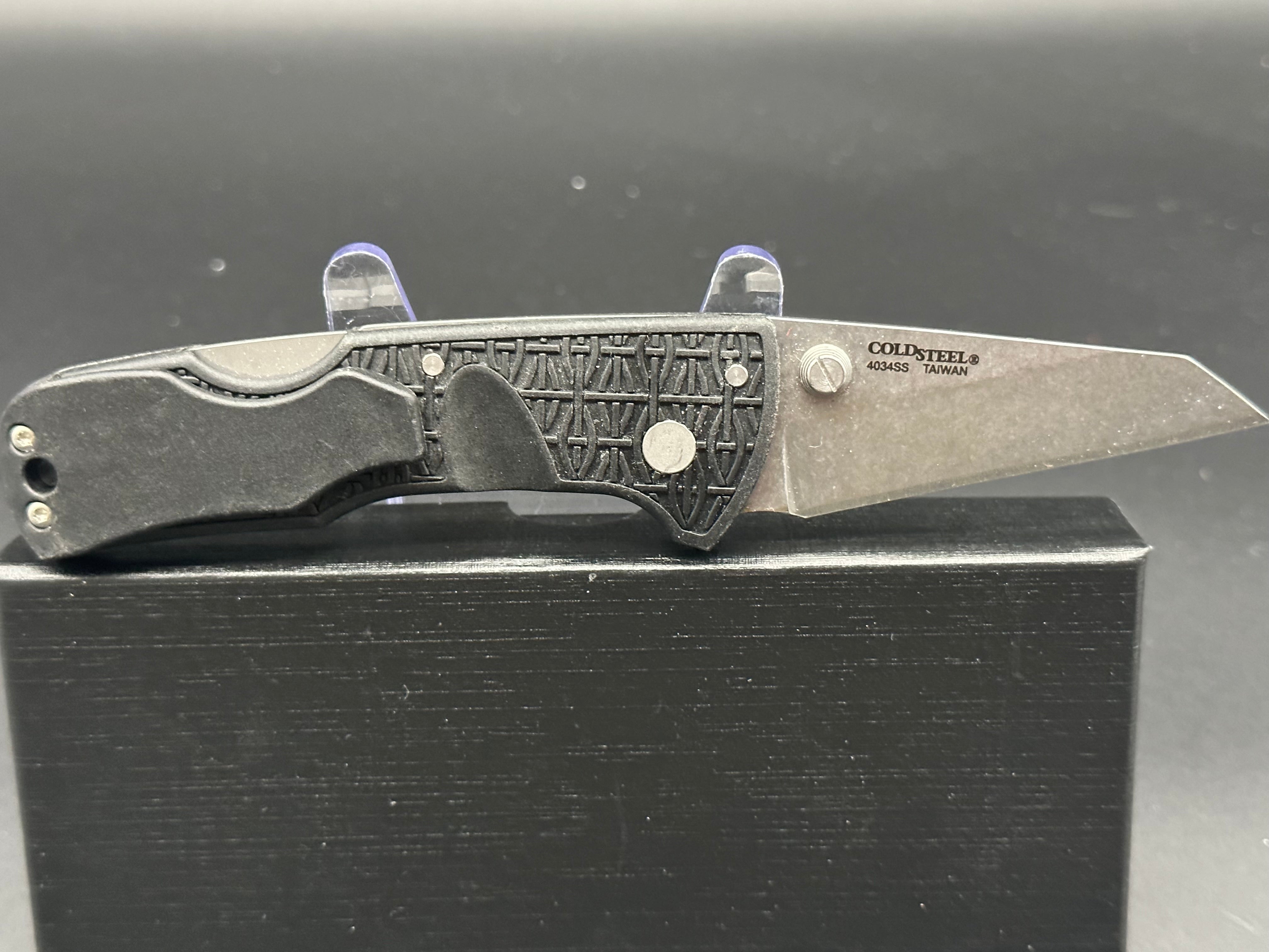Cold Steel Kiridashi Knife - Black Grivory Handle - Compact Utility Blade for Camping, Crafting & Everyday Carry (EDC)