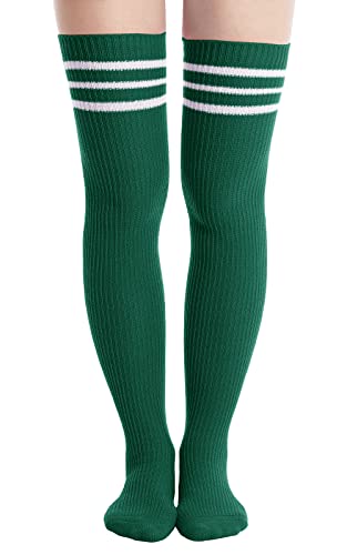 Green, White Stripes