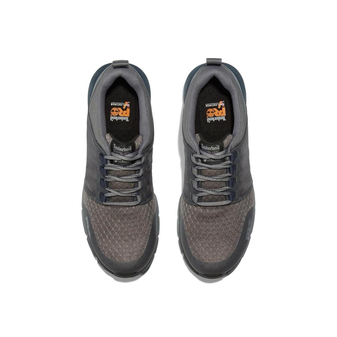 Radius Composite Toe Work Shoes for Men - Lightweight Safety Grey Work Boots for Construction & Warehouse - OSHA Compliant Non-Metallic Toe Protection