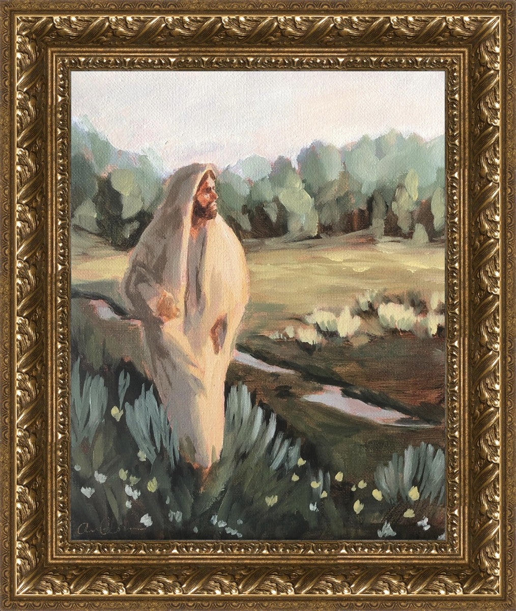 Be Thou Humble by Amber Whitworth - Inspirational Christian Wall Art for Home & Office Decor - Perfect for Living Room, Bedroom, or Gift