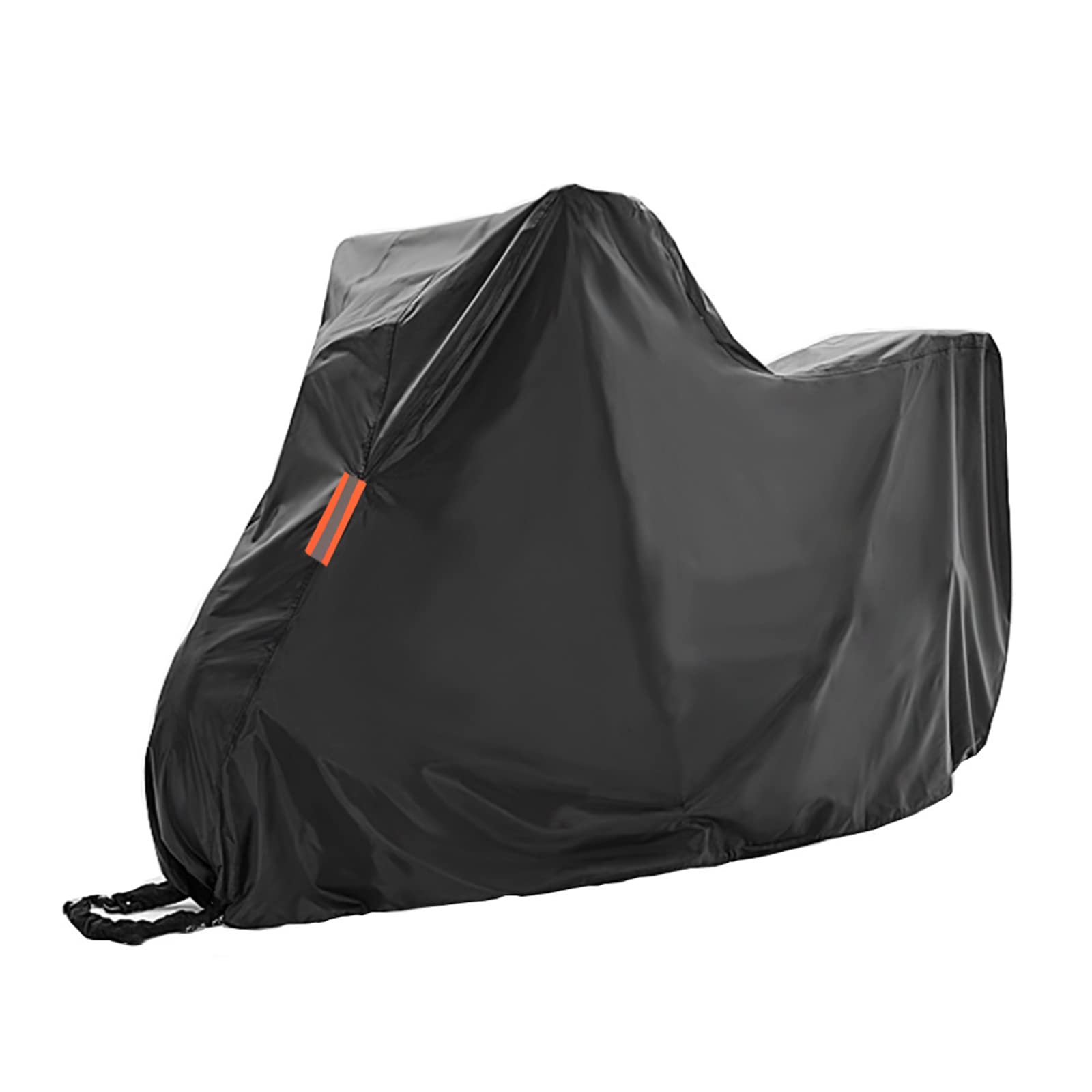 HDGFYTOR All-Season Motorcycle Cover - Heavy Duty 420D Oxford Fabric, Waterproof, UV Protection, Outdoor Bike Cover (Size: M, Color: Black) - Perfect for Garage Storage, Travel & Weather Protection