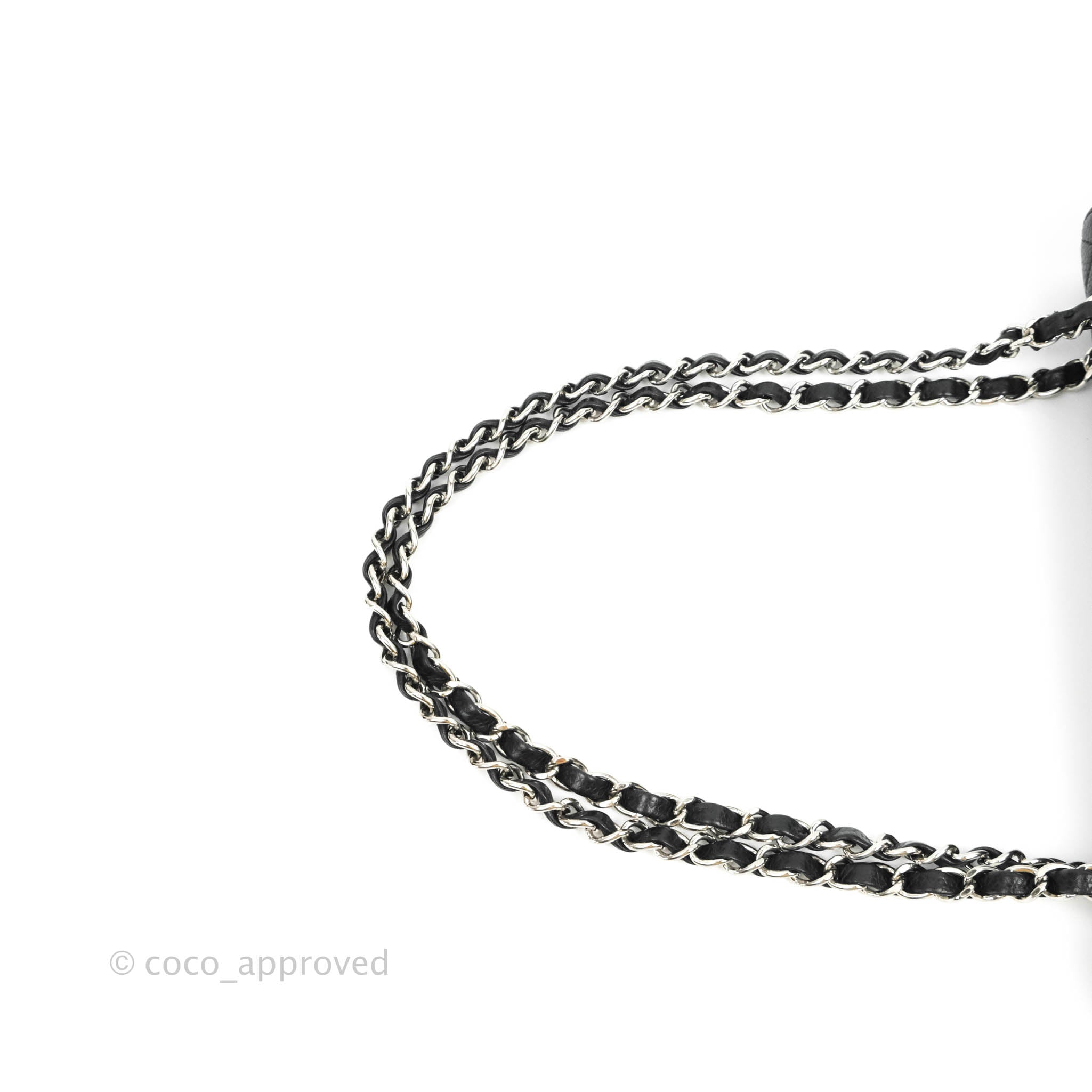 Chanel Classic Medium Double Flap Bag Black Caviar Leather with Silver Hardware - Luxury Designer Handbag for Women, Perfect for Work, Evening Events & Special Occasions