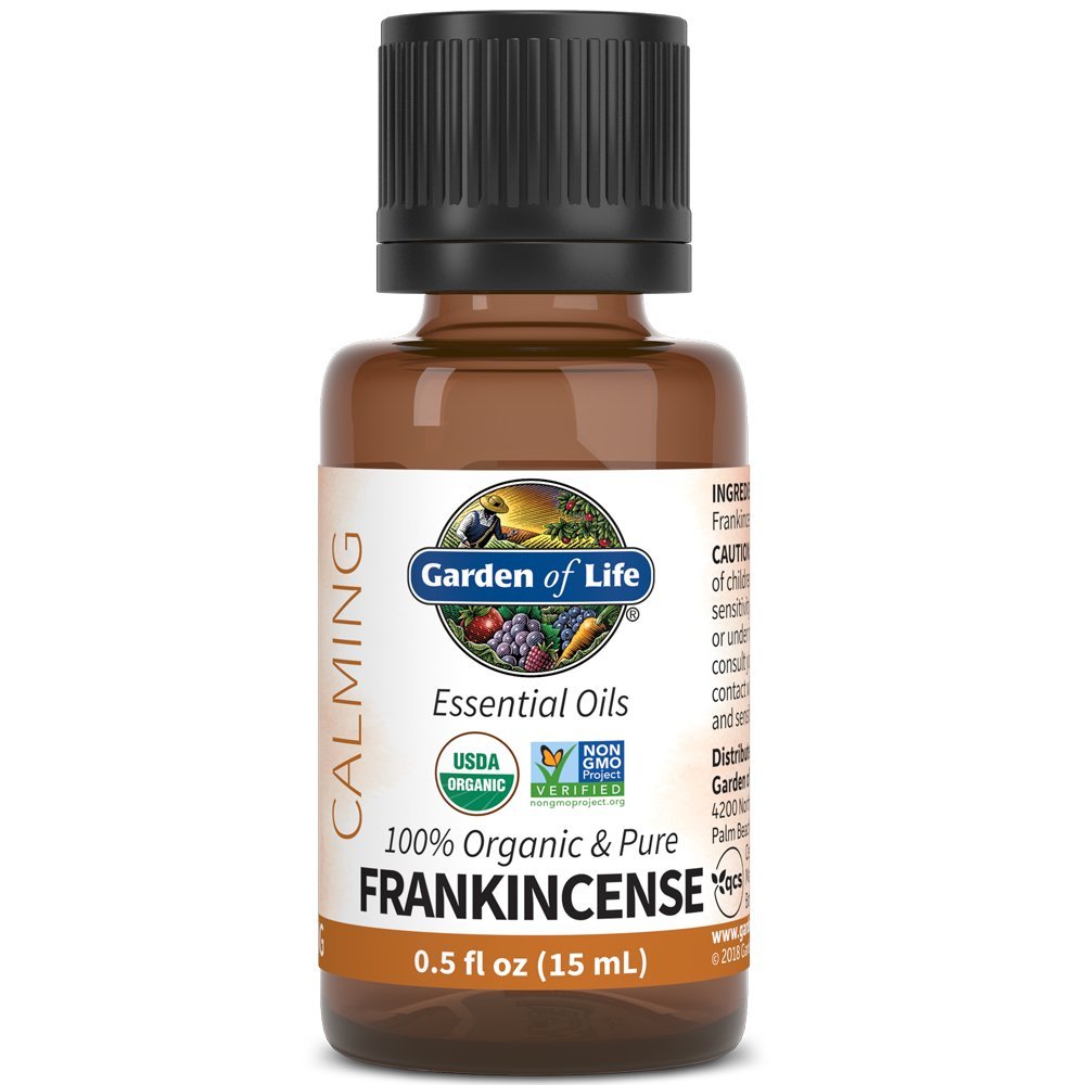 Organic Frankincense Essential Oil 0.5 fl oz (15ml) - USDA Certified, Pure & Undiluted for Diffusers, Aromatherapy, Meditation & Skincare - Promotes Relaxation, Stress Relief & Emotional Balance - Perfect for Yoga, Massage & Home Spa Treatments