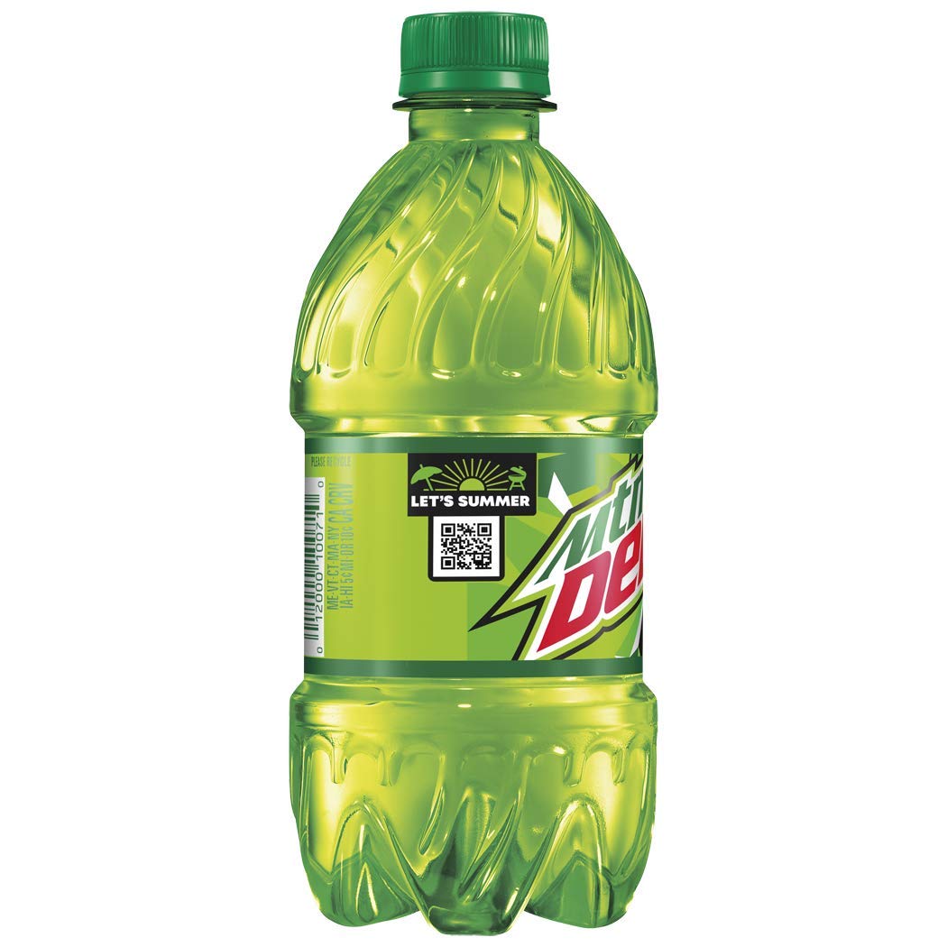 Mountain Dew Citrus Soda - 8 Pack of 12 Fl Oz Bottles (96 Oz Total) - Refreshing Soft Drink for Parties, Gaming & Outdoor Adventures