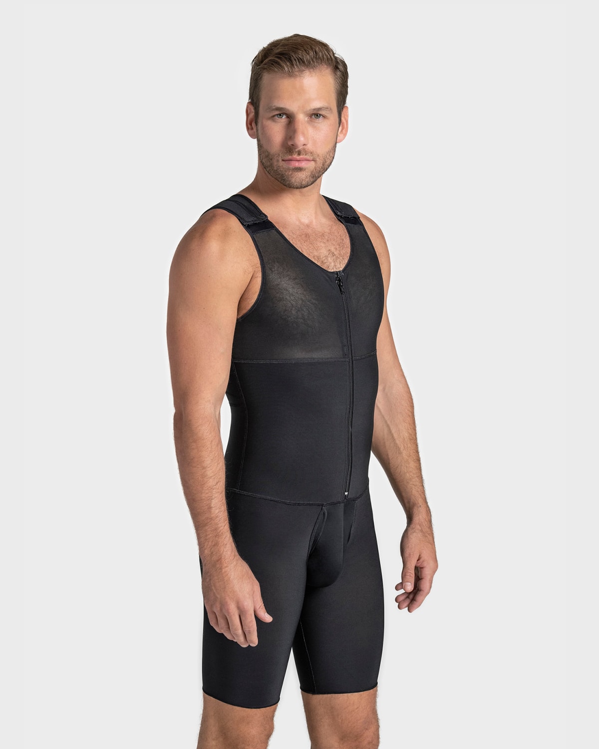 Post-Surgical Compression Bodysuit for Men - Firm Support Garment for Abdominal & Tummy Tuck Recovery - Ideal for Post-Op Healing, Swelling Reduction & Body Contouring