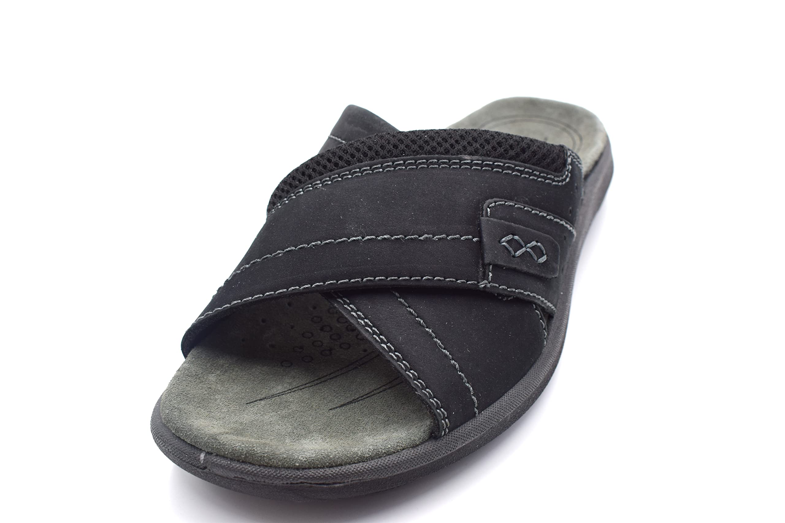 NEKTA Men's Casual Leather Sandals - Comfortable Outdoor Slide Sandals for Walking & Beach - Fisherman Sandals for Summer Travel & Relaxation