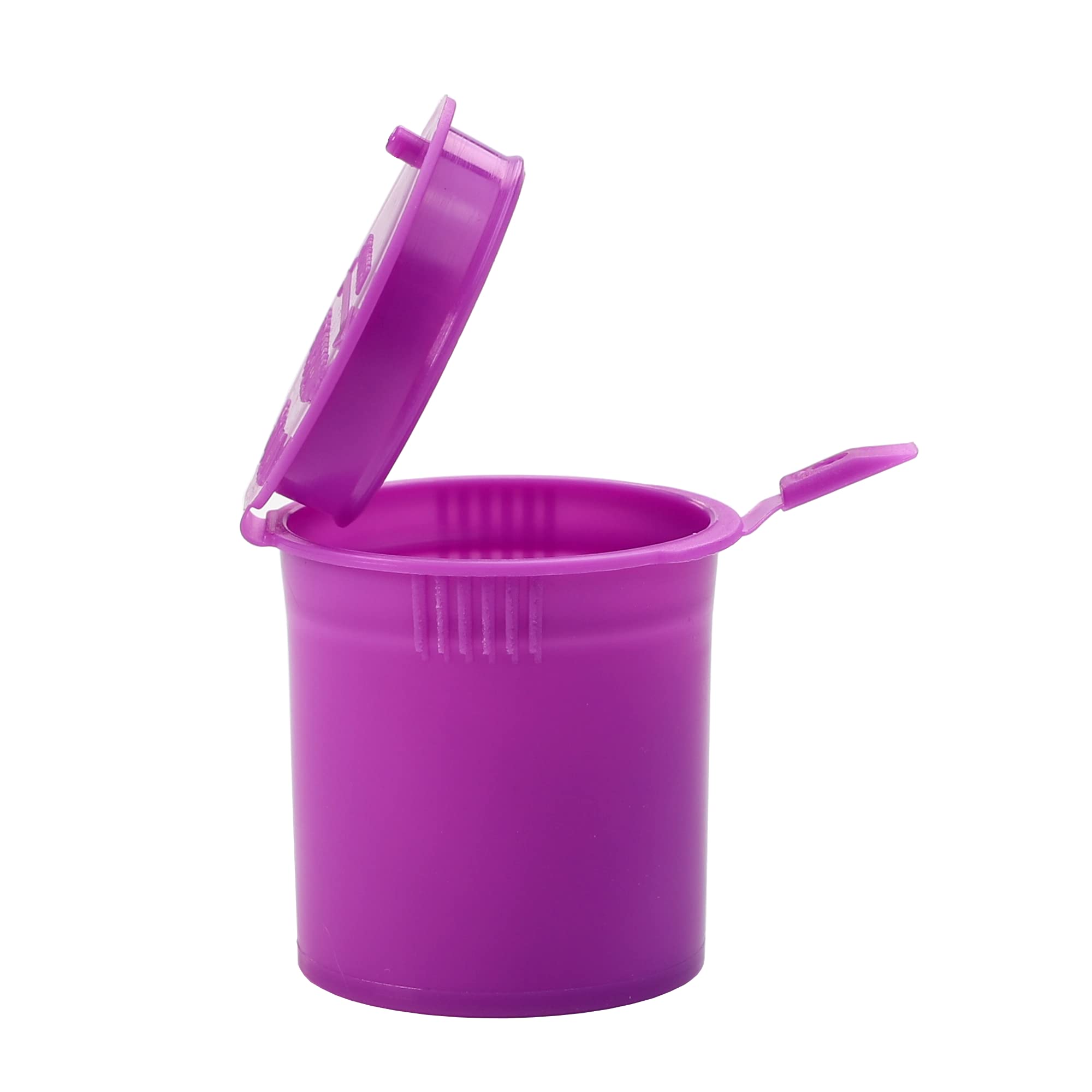 6 Dram Pop Top Empty Bottles - Small Travel Containers for Pills, Supplements & Essential Oils - 25 Pack Purple - Perfect for Medication, Vitamins & DIY Beauty Products by Dragon Chewer