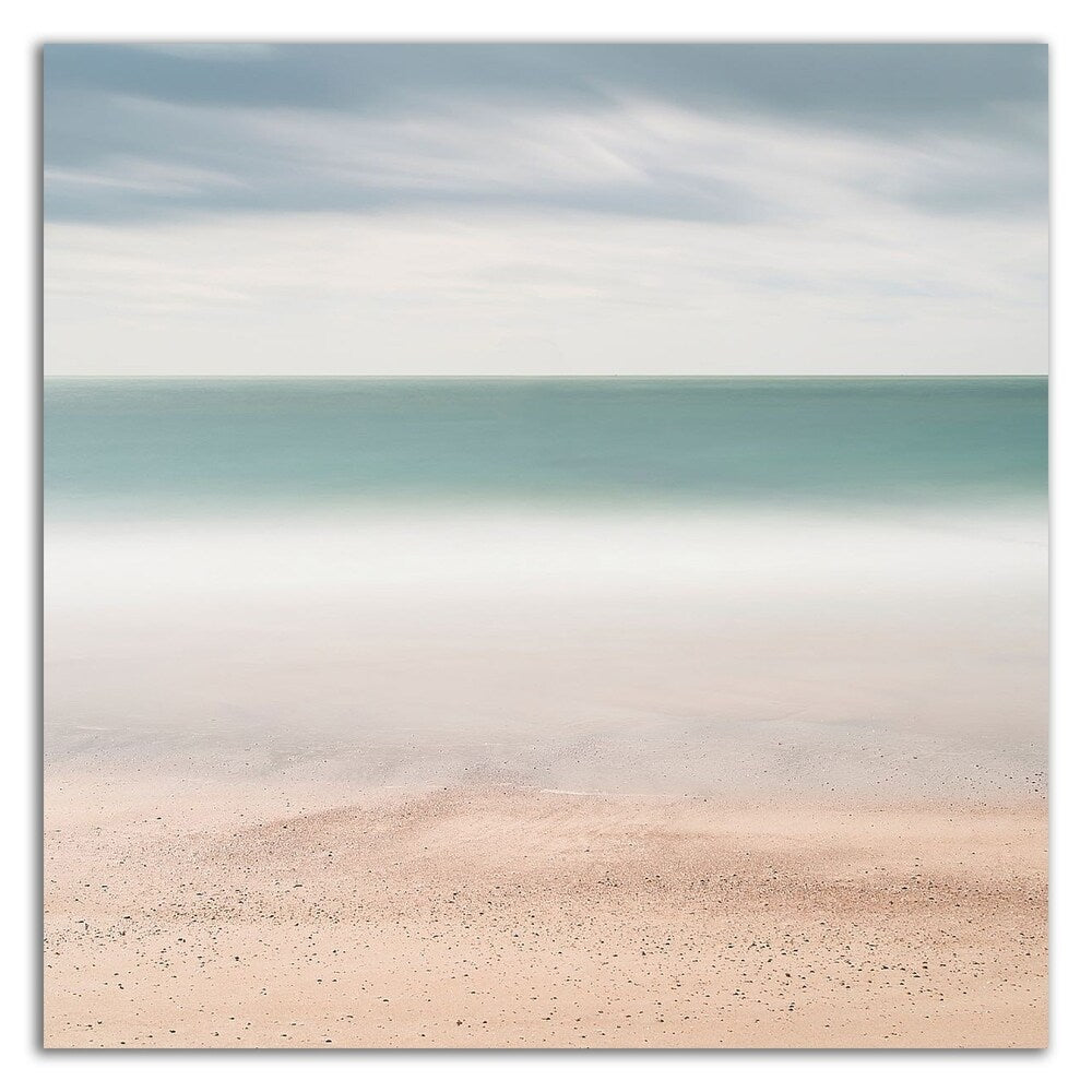 Beach, Sea, Sky by Wilco Dragt - Premium Canvas Wall Art Print - Ready to Hang - Coastal Home Decor for Living Room, Bedroom & Office