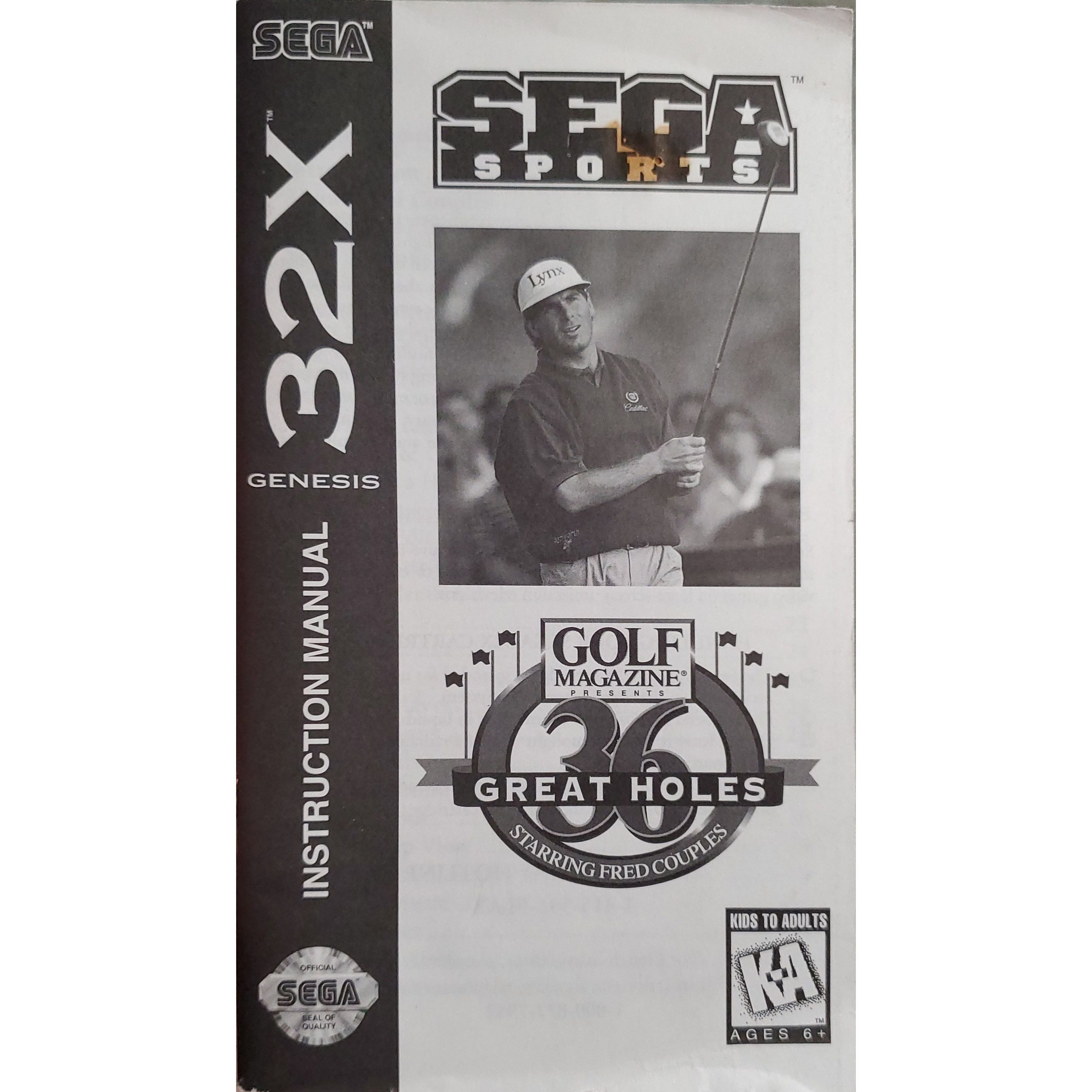 Fred Couples 36 Great Holes Golf Magazine - 32X Edition Manual | Perfect for Golf Enthusiasts & Collectors | Improve Your Game & Learn from a Pro
