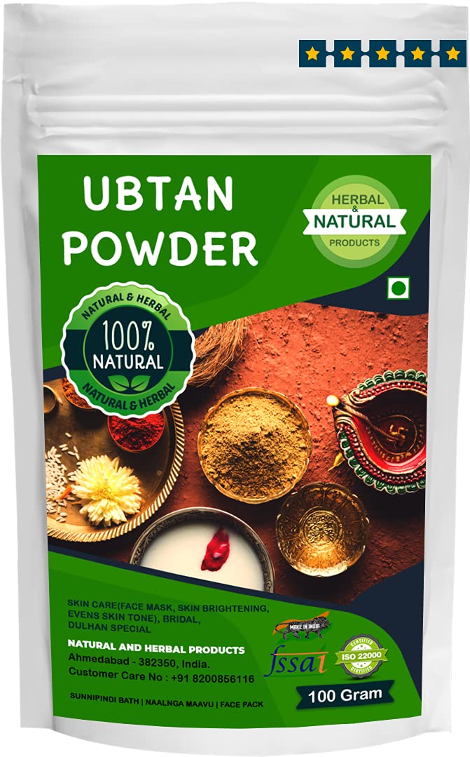 Ubtan Powder - 100g | Natural Face Pack & Body Scrub for Skin Brightening & Even Tone | Bridal & Dulhan Special | Ayurvedic Skin Care (Perfect for Pre-Wedding Glow & Daily Radiance Routine)