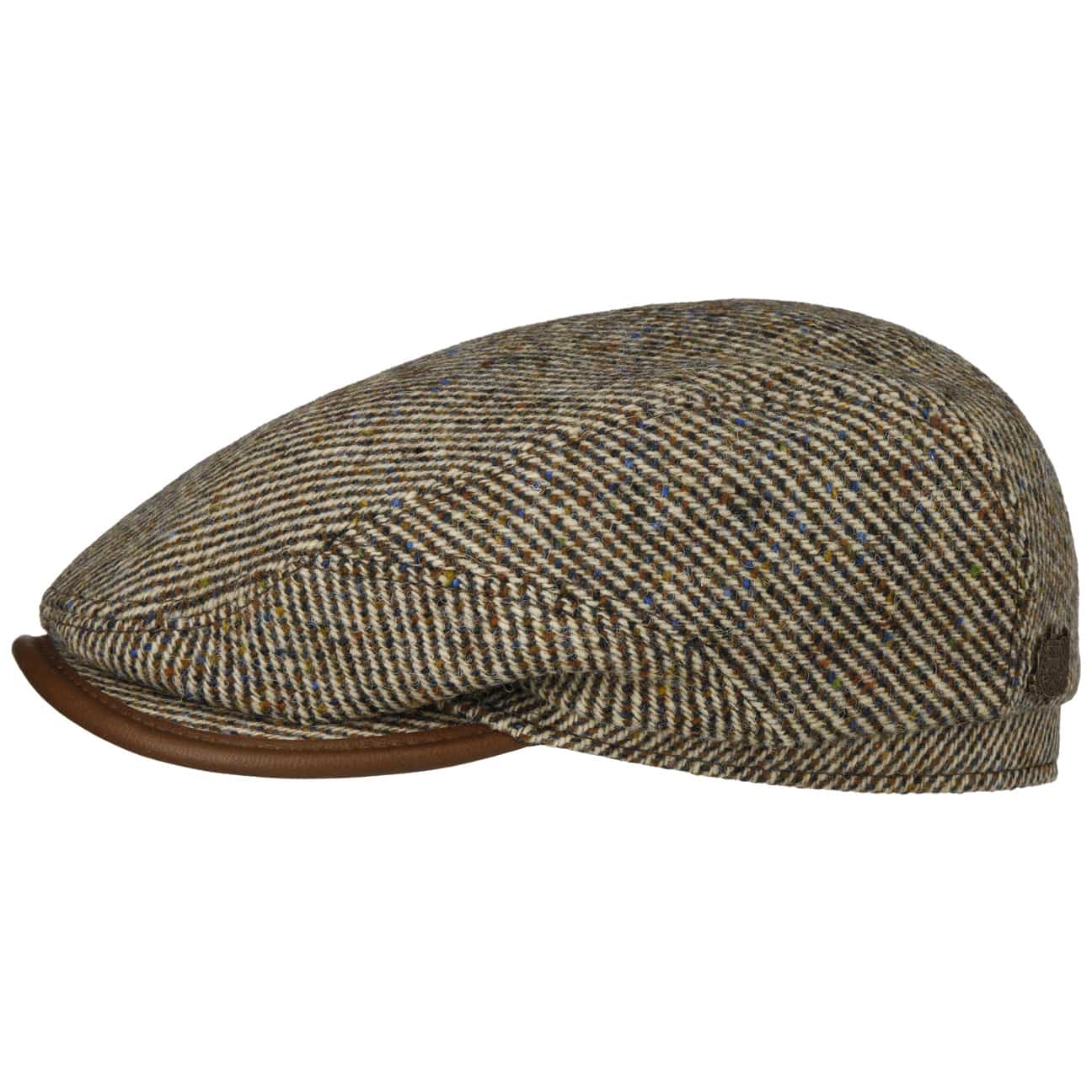 Stetson Dennaco Wool Driver Flat Cap for Men - Classic Winter Hat for Outdoor Activities, Driving, and Casual Wear