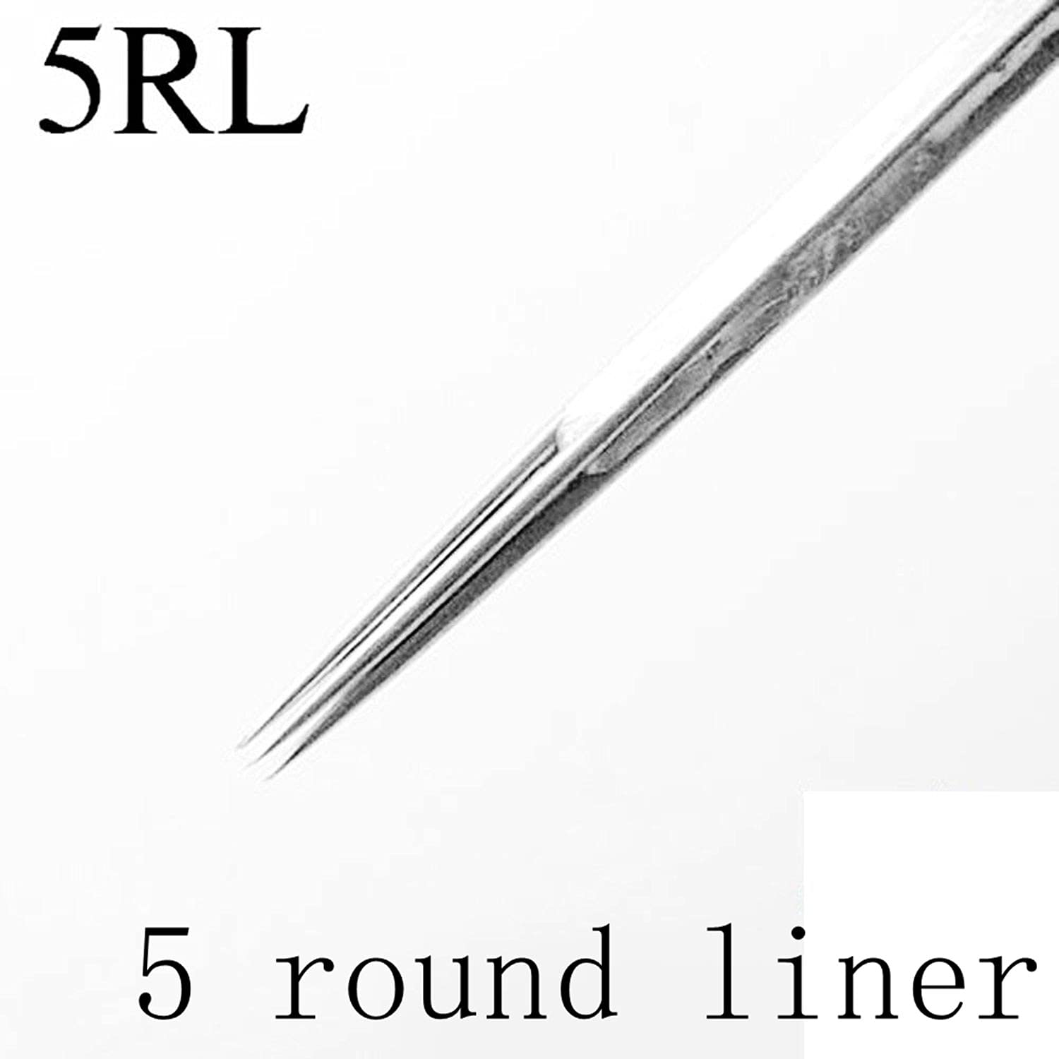 50pcs Disposable Tattoo Needles - Premium Quality Bugpin 5RL Round Liner Needles for Professional Tattoo Artists | Perfect for Fine Line Work, Detailed Tattoos & Permanent Makeup