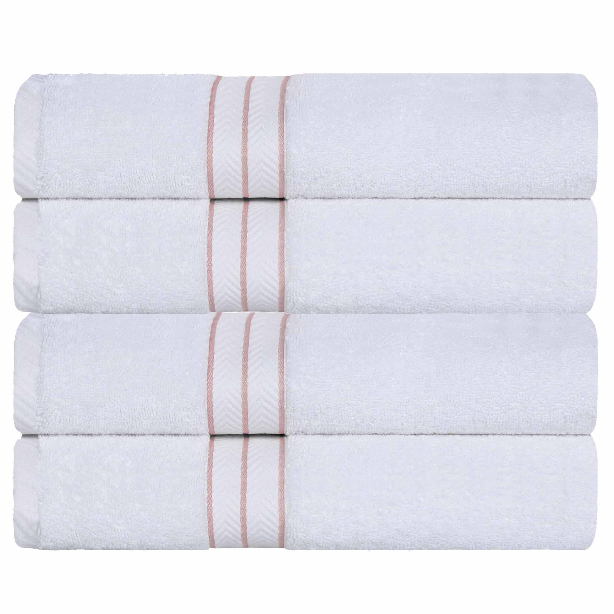 Premium Turkish Cotton Bath Towel Set - Ultra Plush, Highly Absorbent 4-Piece Set for Spa, Bath & Luxury Home Decor