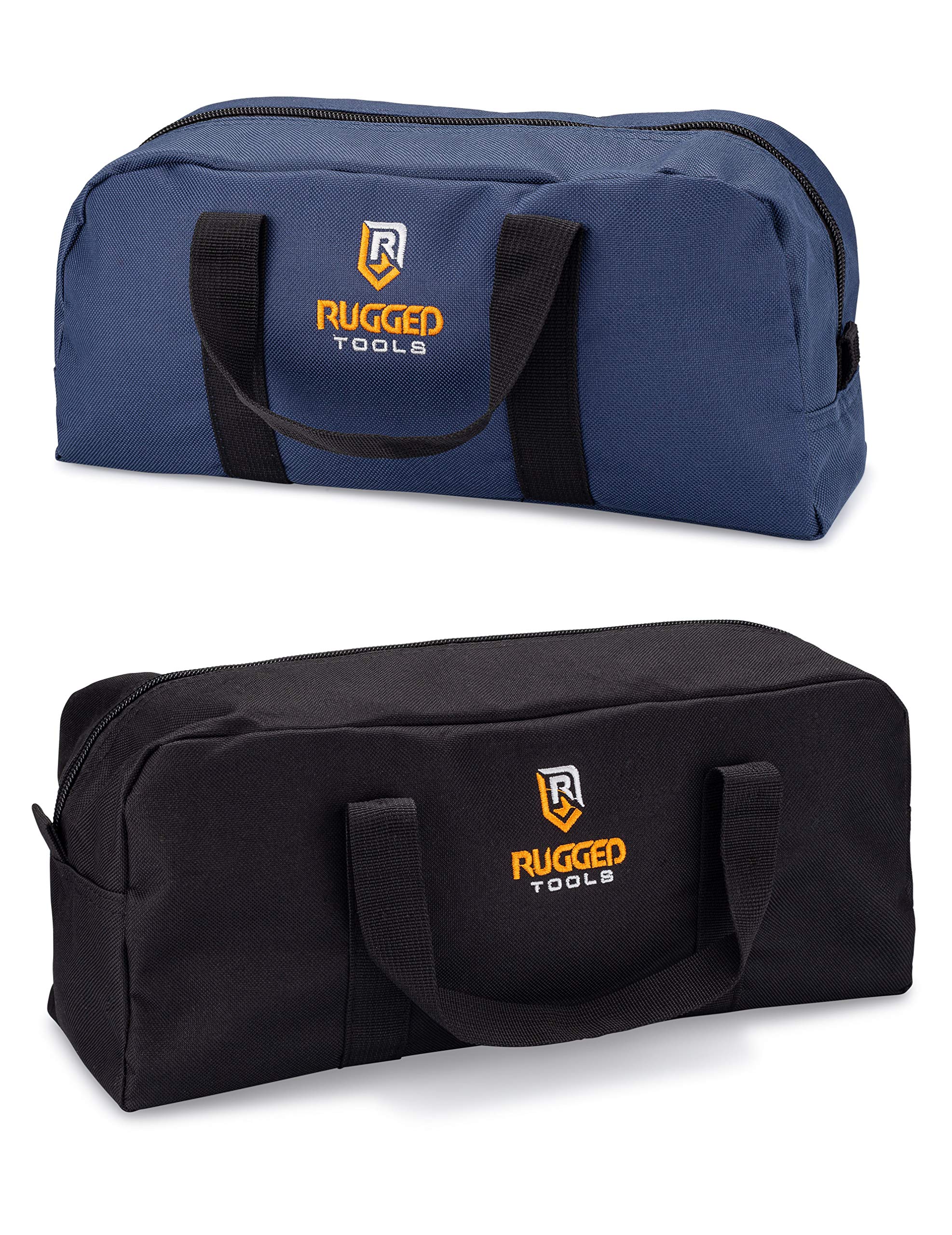 Rugged Tool Bag Combo - Small & Medium Organizer for Electricians, Plumbers, HVAC - Durable Worksite Storage