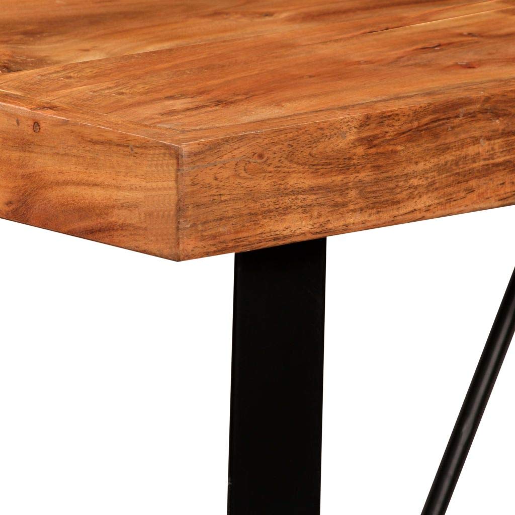 Solid Acacia Wood Bar Table - 47.2