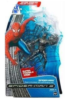 Marvel Black Suit Spider-Man Action Figure - Highly Poseable, Spider-Man 3 Movie Series 1 Collectible - Perfect for Display, Photography & Superhero Play Scenes