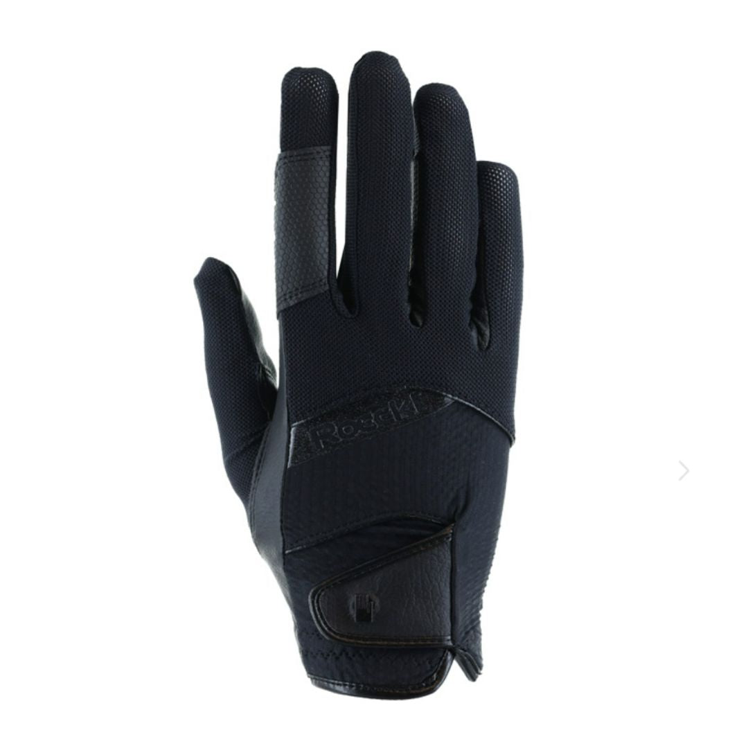 Roeckl Millero Gloves - Premium Leather Equestrian Riding Gloves for Women & Men - Perfect for Horseback Riding, Dressage & Outdoor Activities