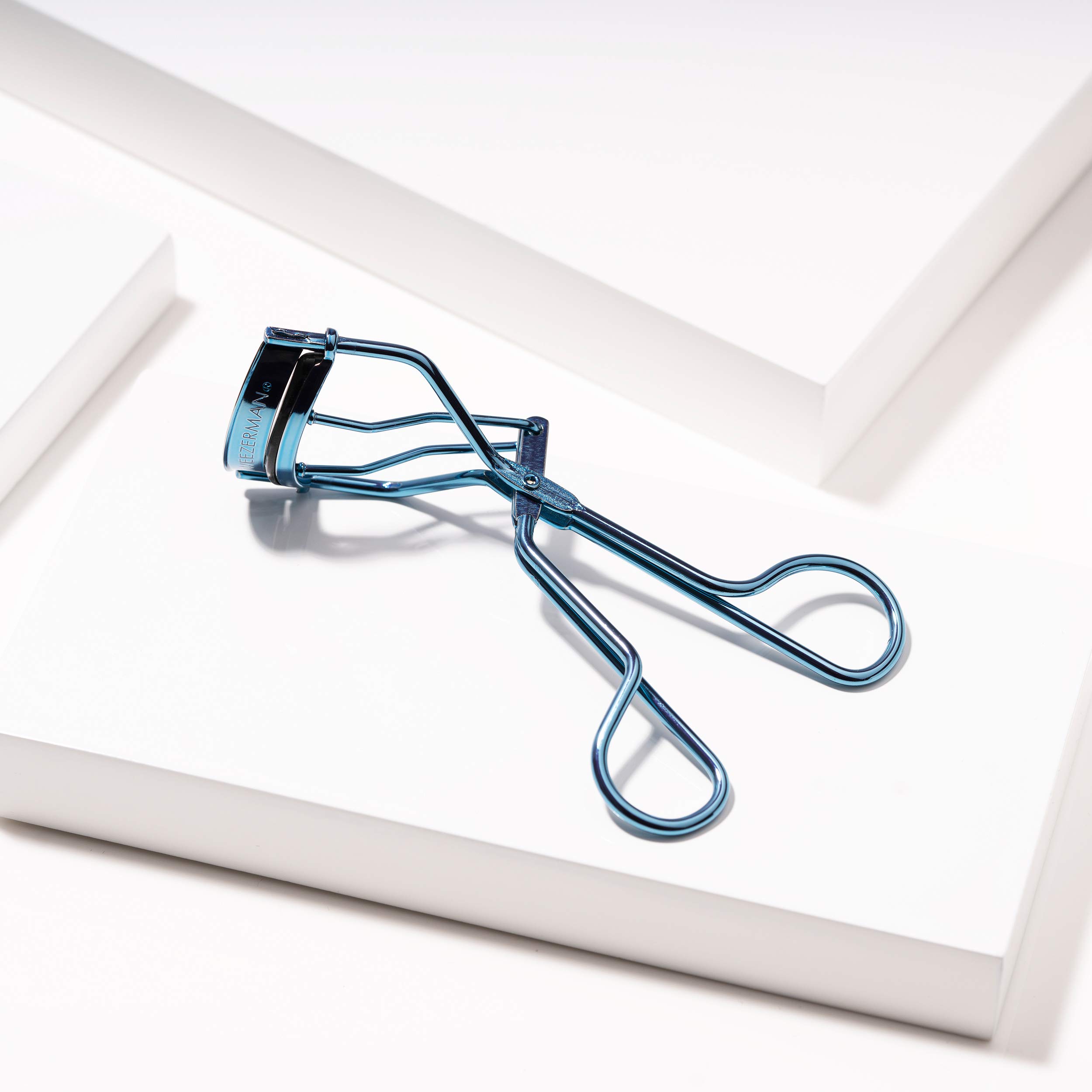 Tweezerman Classic Eyelash Curler - Professional Eyelash Curler for All Eye Shapes (Bell Bottom Blue) | Perfect for Daily Makeup, Salon Use & Travel