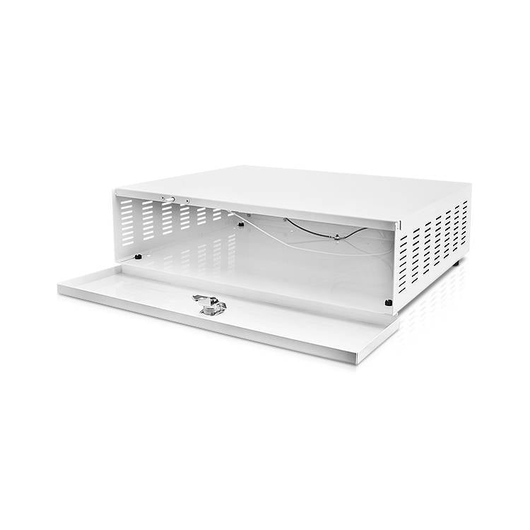 Lockable Metal Enclosure for Small Recorder - Secure Storage for Audio Equipment, CCTV, and Surveillance Systems - Ideal for Home & Office Security