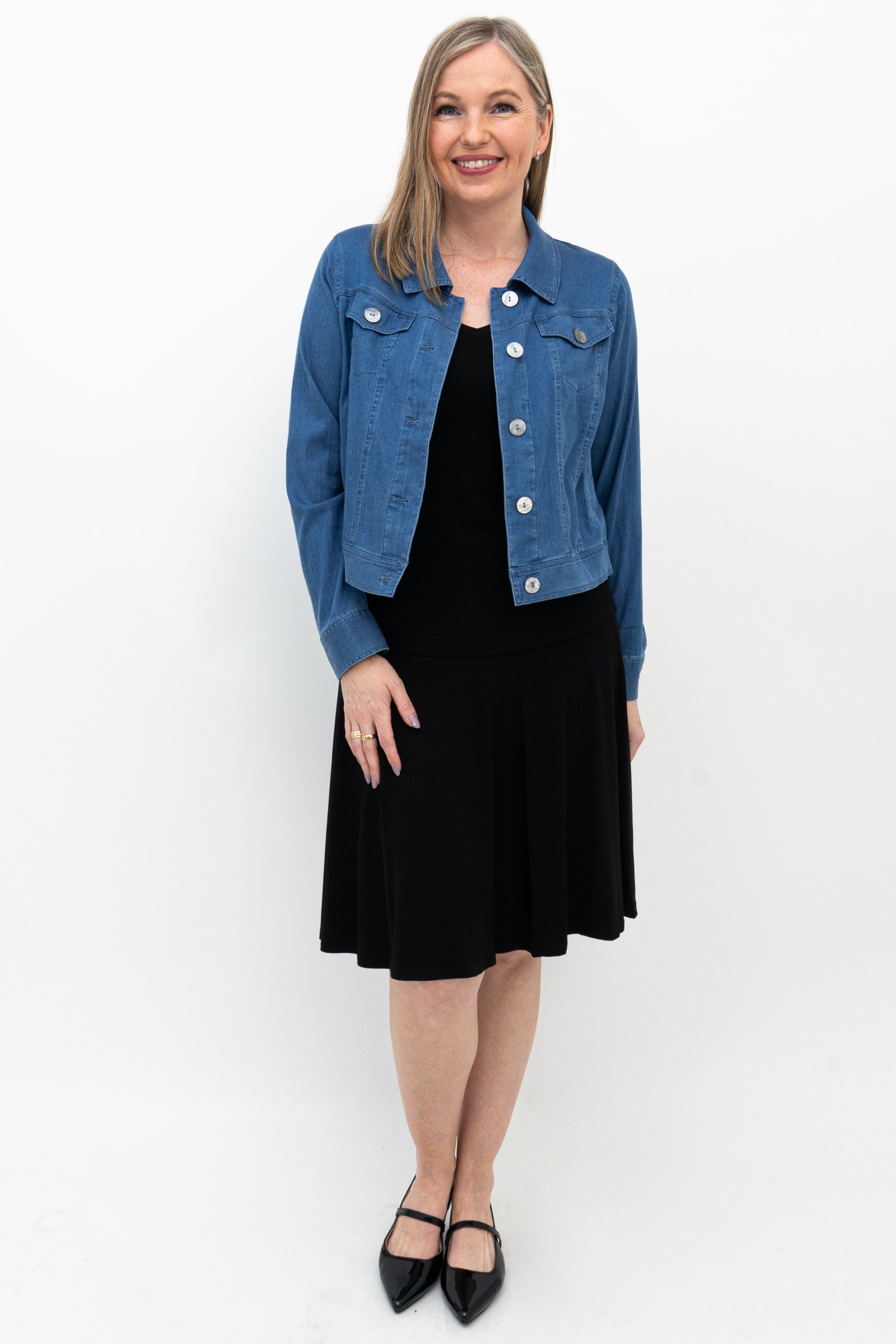 Aly Bamboo Skirt for Women - Soft & Comfortable Black Midi Skirt - Perfect for Casual Wear, Office & Summer Outfits