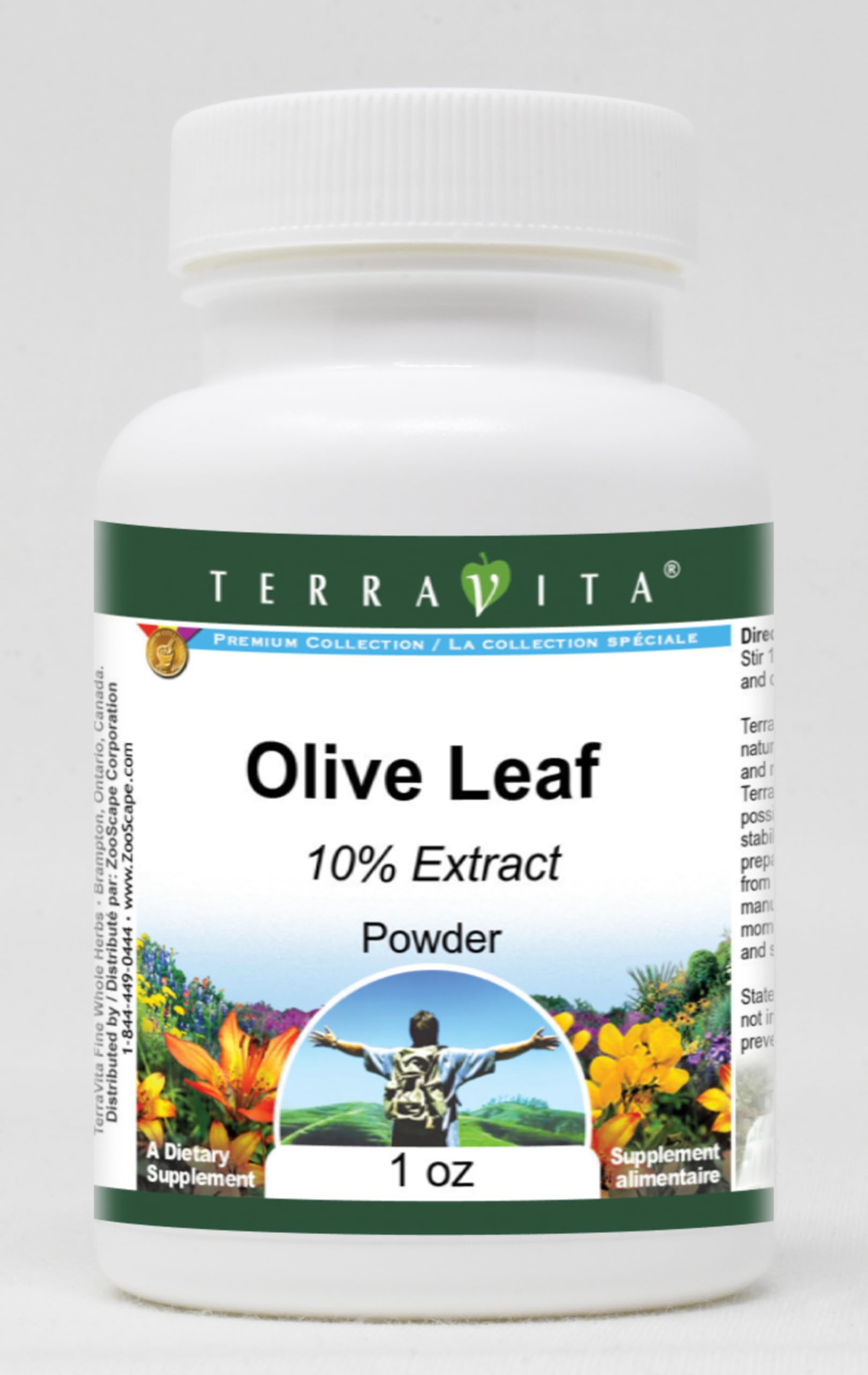 Organic Olive Leaf Powder 10% Extract (1 oz) - Natural Immune Support & Antioxidant Supplement | Vegan, Non-GMO | Great for Smoothies, Teas, and Wellness Recipes