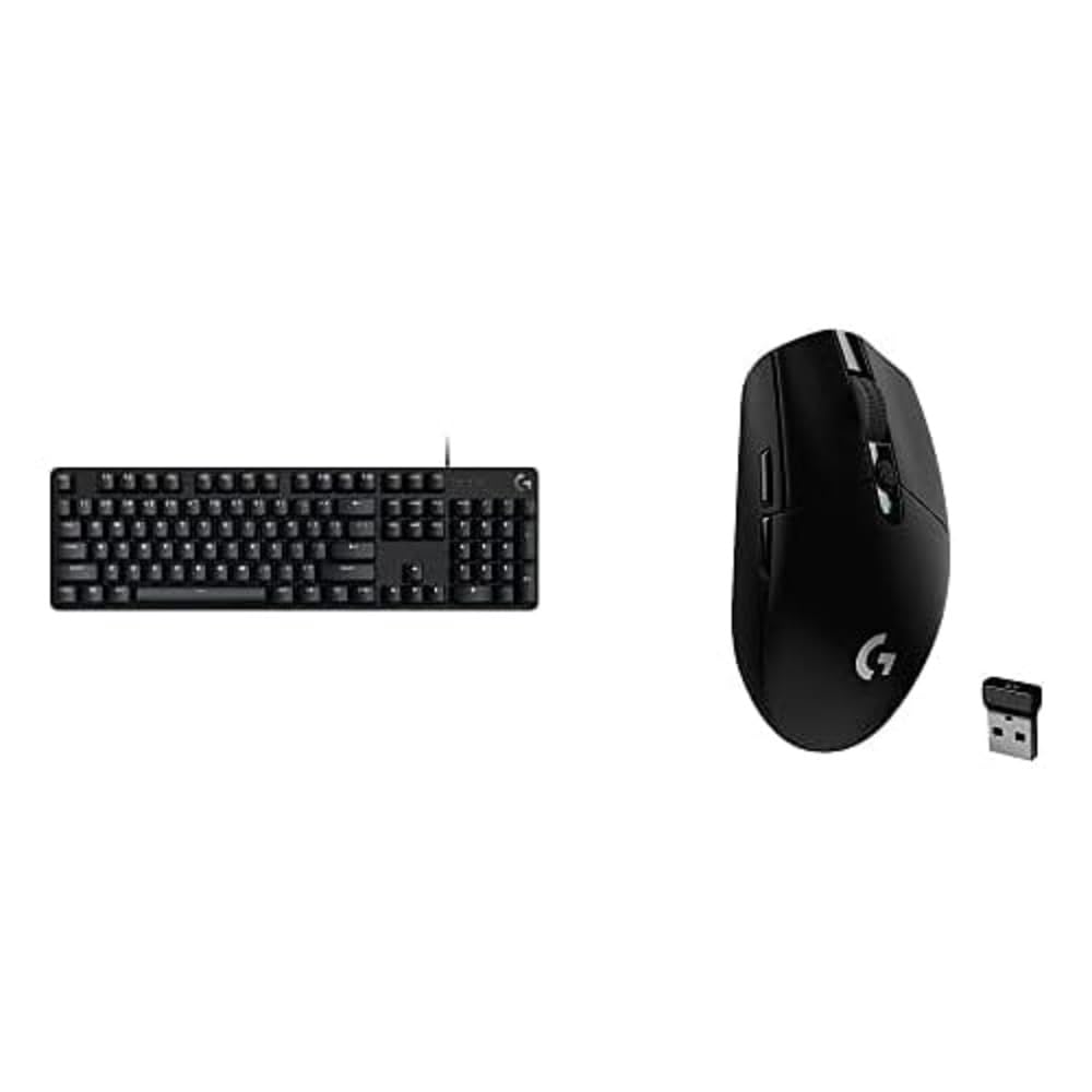 Logitech G413 SE Full-Size Mechanical Gaming Keyboard & G305 Lightspeed Wireless Gaming Mouse Combo - Black | Perfect for PC Gaming, Esports & Office Work