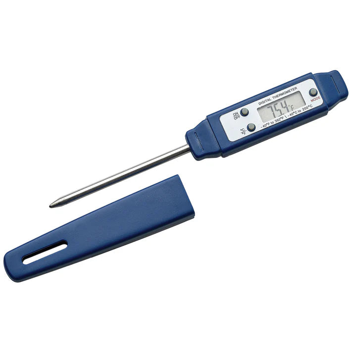Winco Waterproof Digital Thermometer -58°F to 392°F (-50°C to 200°C) High Accuracy Cooking Thermometer for Meat, Grill, BBQ, Candy, Deep Fry & Home Kitchen Use