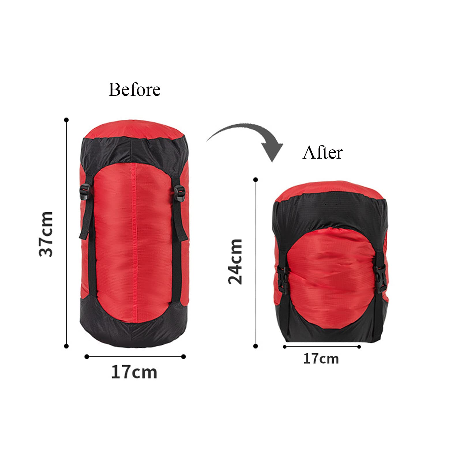 Lightweight Nylon Compression Sack for Sleeping Bags - Waterproof Camping Gear Organizer for Backpacking, Hiking & Travel | Perfect for Outdoor Adventures & Space-Saving Storage