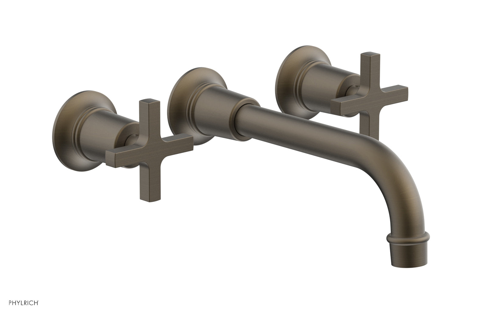 HEX MODERN Wall Mounted Lavatory Faucet Set - 8 1/4