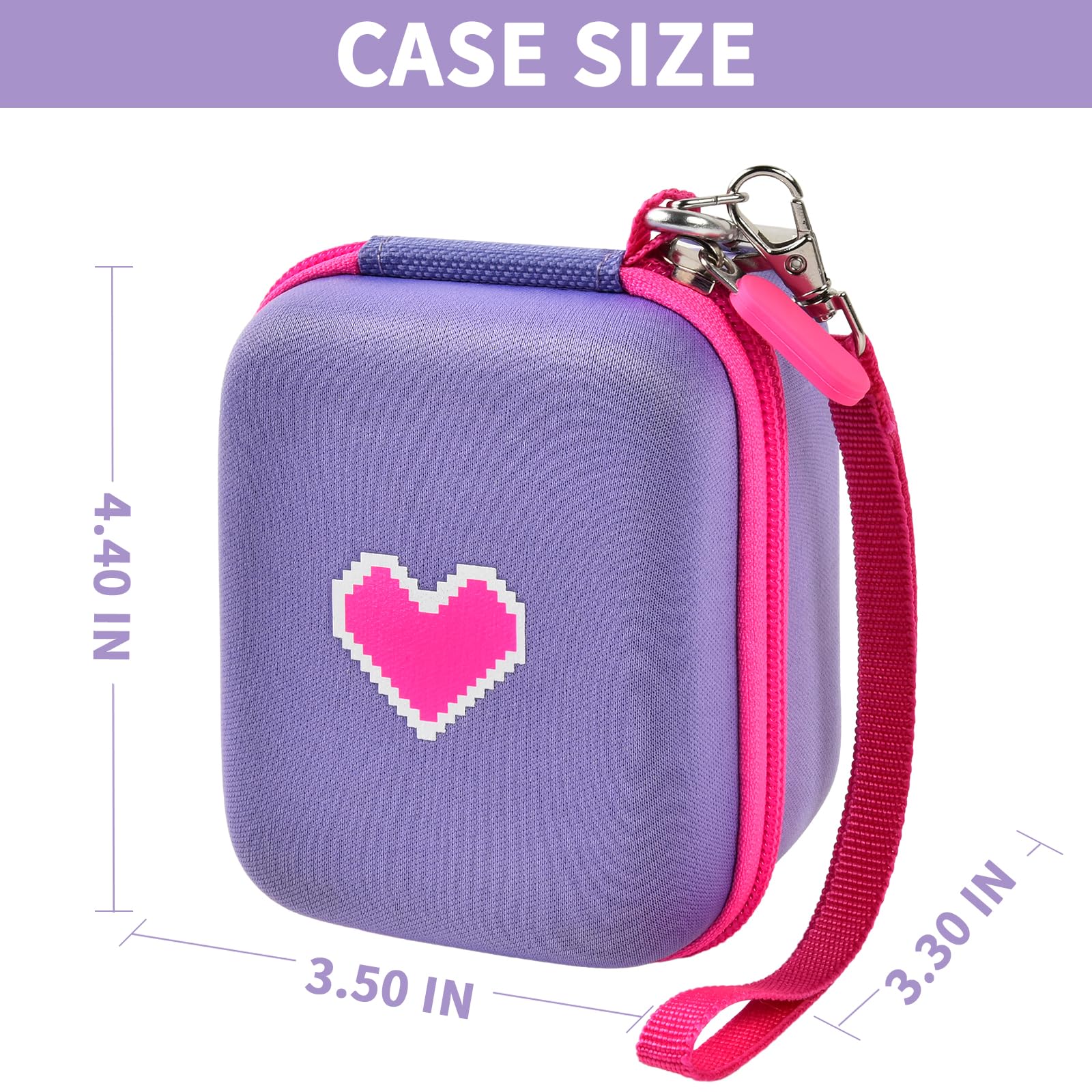 Bitzee Interactive Digital Pet Toy Case - Hard Protective Carrying Holder for Virtual Electronic Pets, Touch-Sensitive Reactions, Includes Storage for AA Batteries & Accessories (Box Only) - Perfect for Travel, School & Playdates