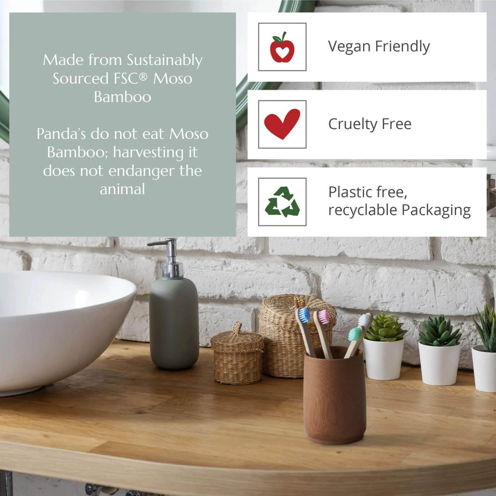 Wild & Stone Organic Baby Bamboo Toothbrushes - 4 Pack Eco-Friendly Soft Bristle Toothbrushes | 100% Biodegradable Compostable Handle | BPA Free & Vegan Safe | Gentle for Infant & Toddler Oral Care | Perfect for Home, Travel & Sustainable Parenting