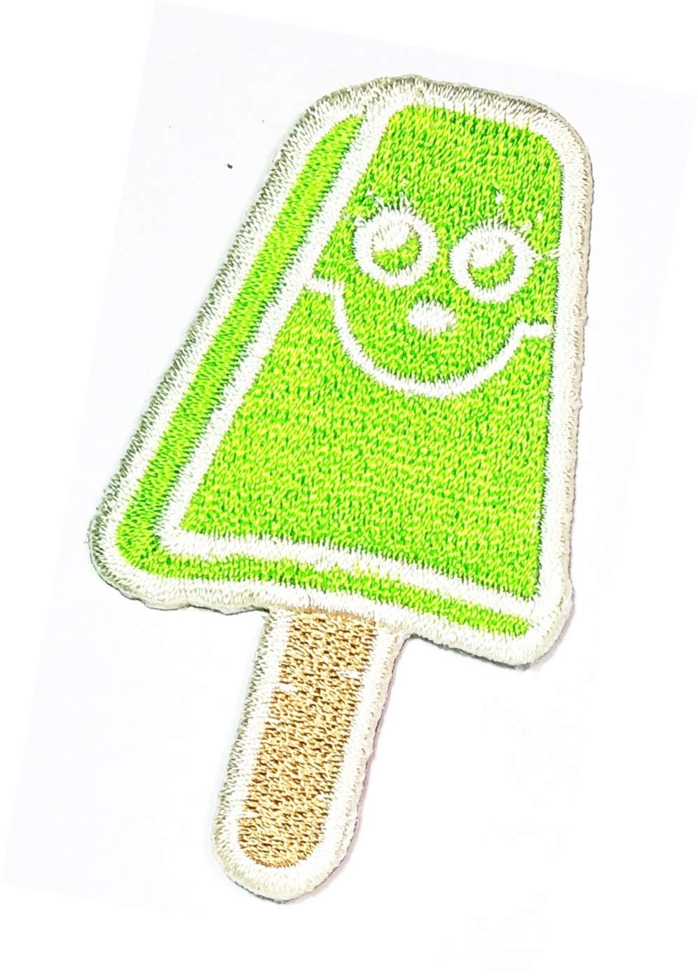 25pcs DIY Iron-On Embroidered Patches - Matcha Green Tea Ice Cream Cartoon Design for Jeans, Jackets, Bags & Caps - Fun Clothing Decoration & Unique Birthday Souvenir Gift for Tea Lovers